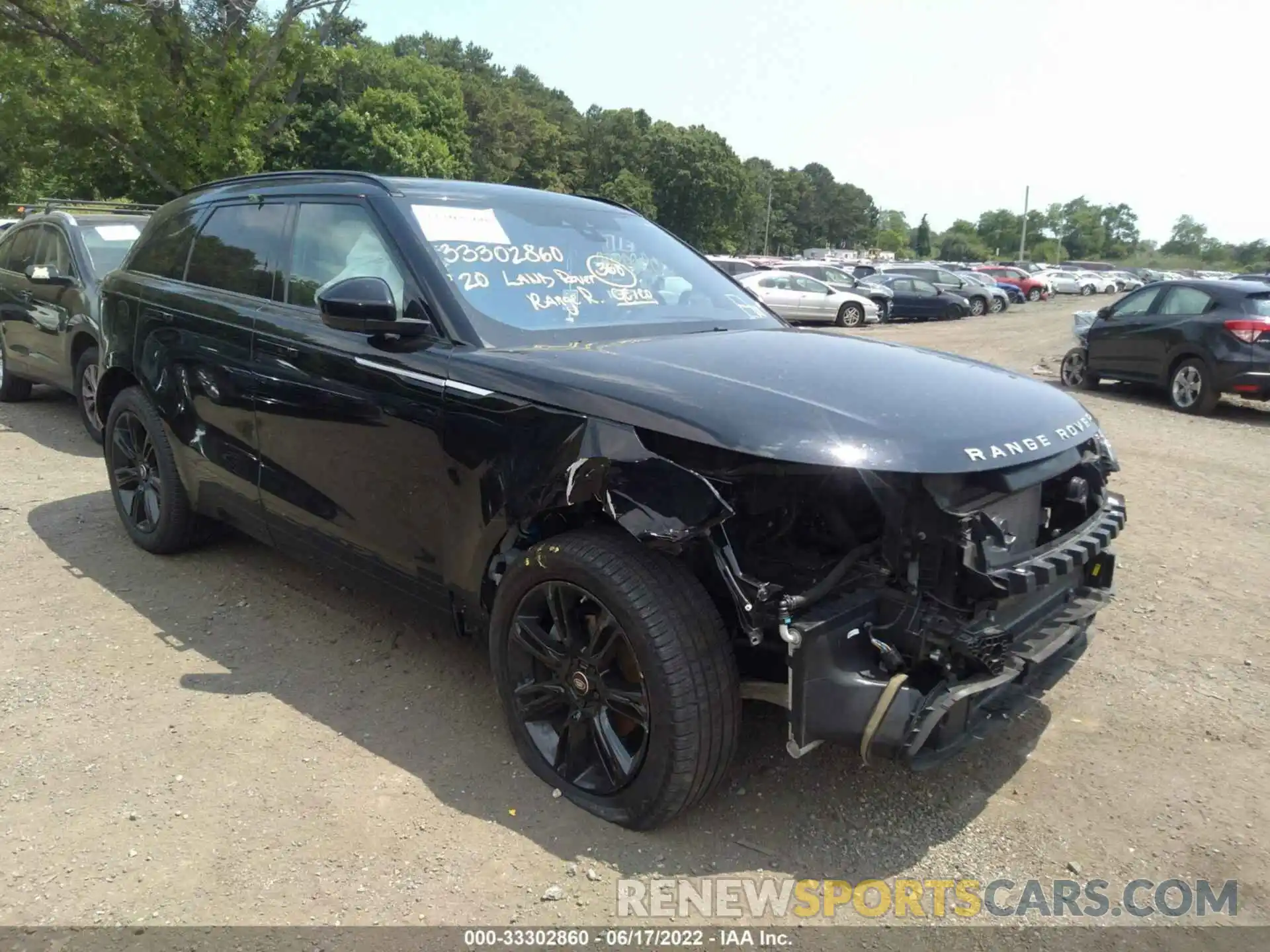 1 Photograph of a damaged car SALYB2EX6LA287270 LAND ROVER RANGE ROVER VELAR 2020