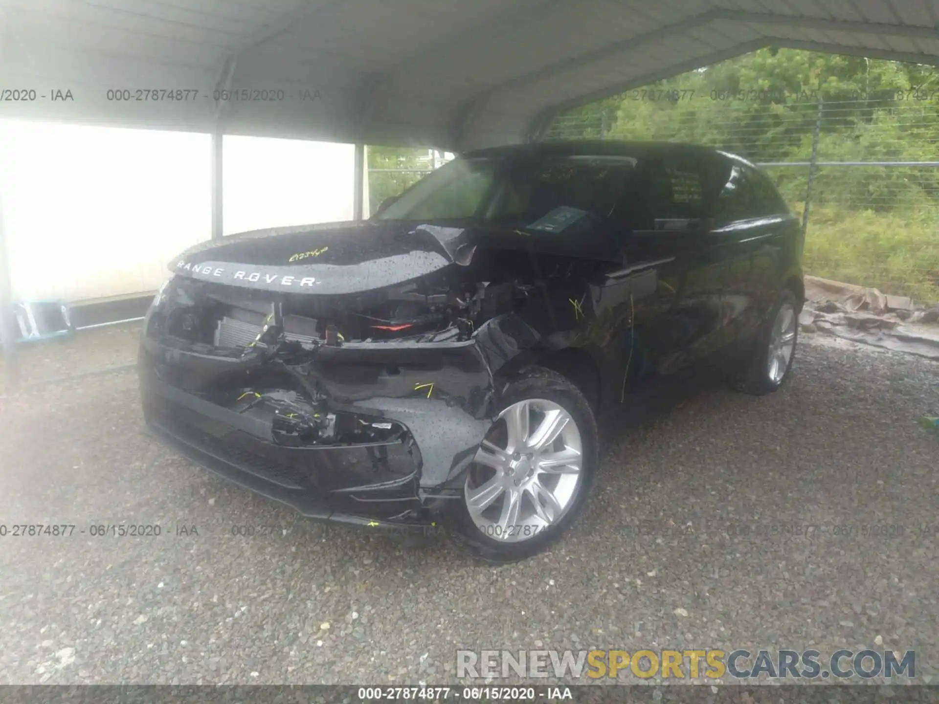 2 Photograph of a damaged car SALYB2EX8LA244324 LAND ROVER RANGE ROVER VELAR 2020