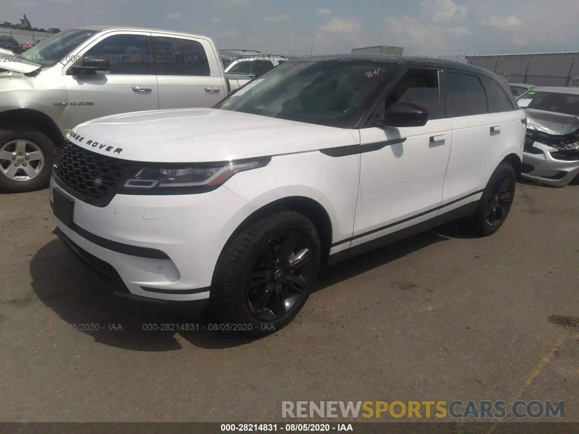 2 Photograph of a damaged car SALYB2EX8LA254660 LAND ROVER RANGE ROVER VELAR 2020