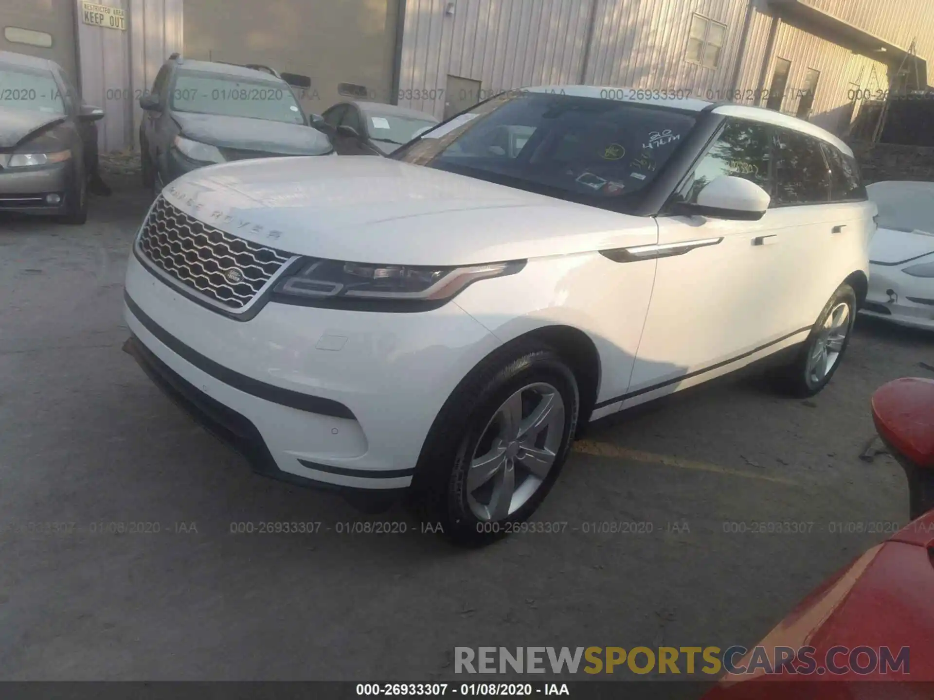 2 Photograph of a damaged car SALYB2EX8LA255016 LAND ROVER RANGE ROVER VELAR 2020