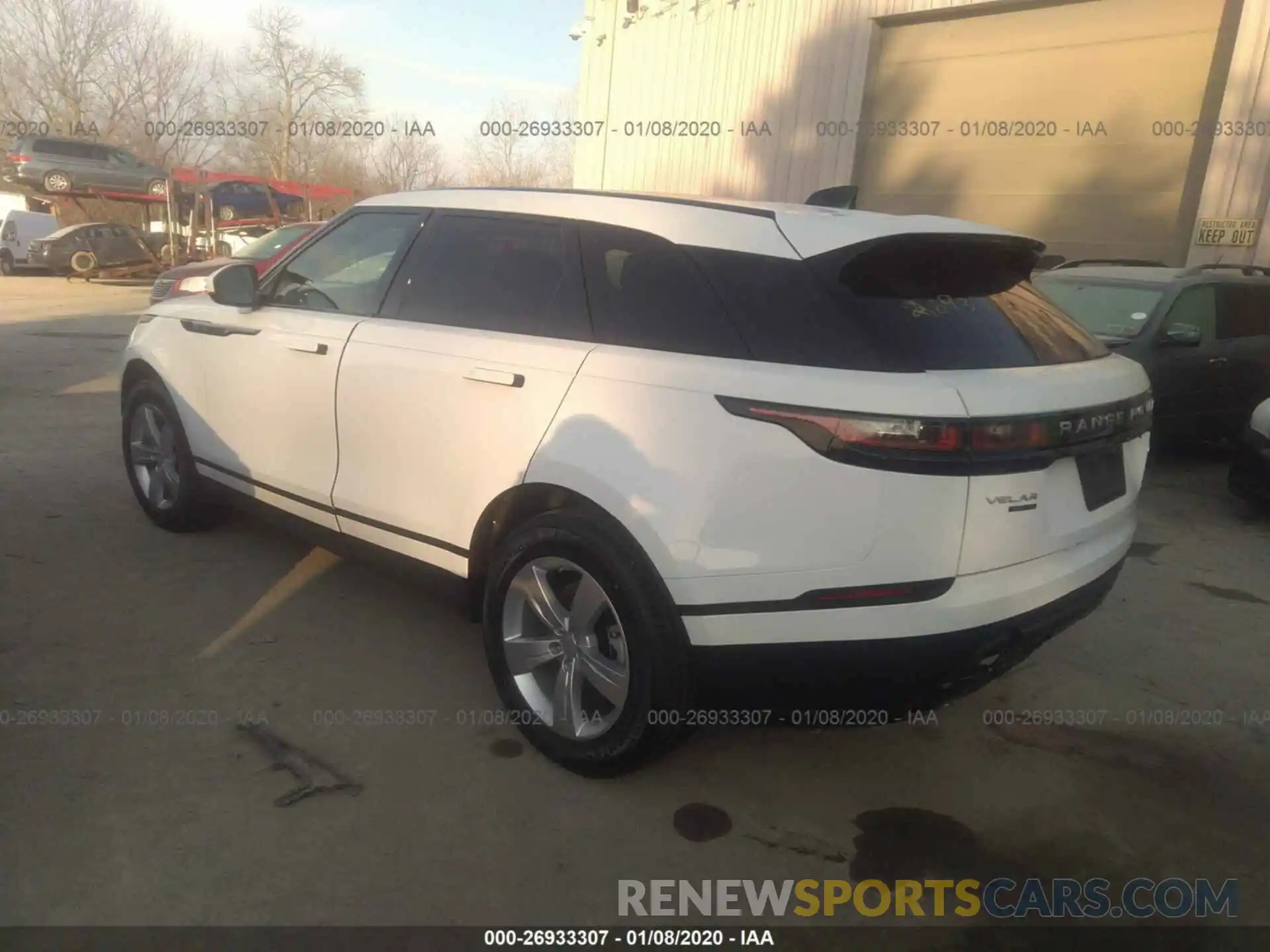 3 Photograph of a damaged car SALYB2EX8LA255016 LAND ROVER RANGE ROVER VELAR 2020