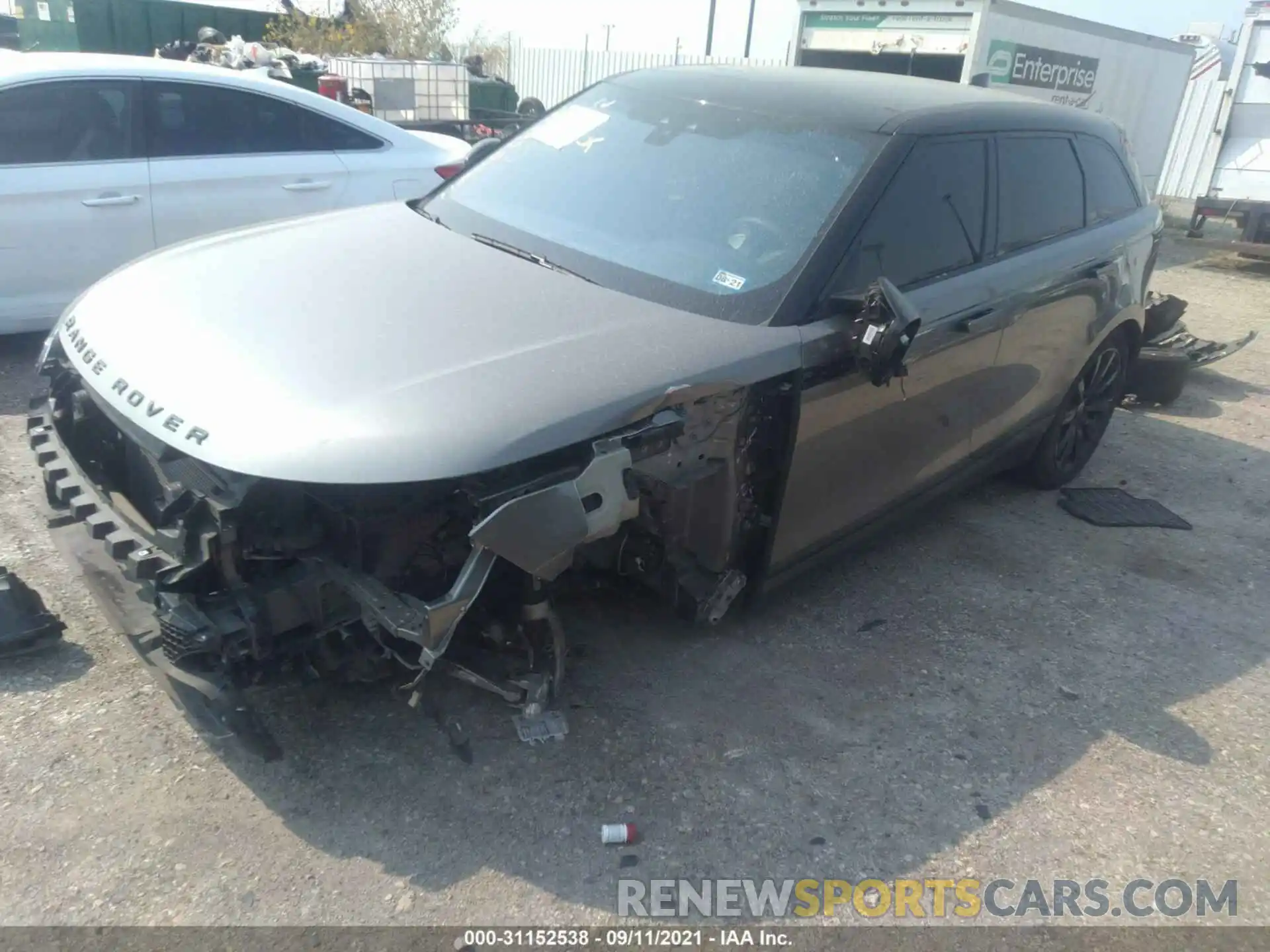 2 Photograph of a damaged car SALYB2EXXLA238766 LAND ROVER RANGE ROVER VELAR 2020