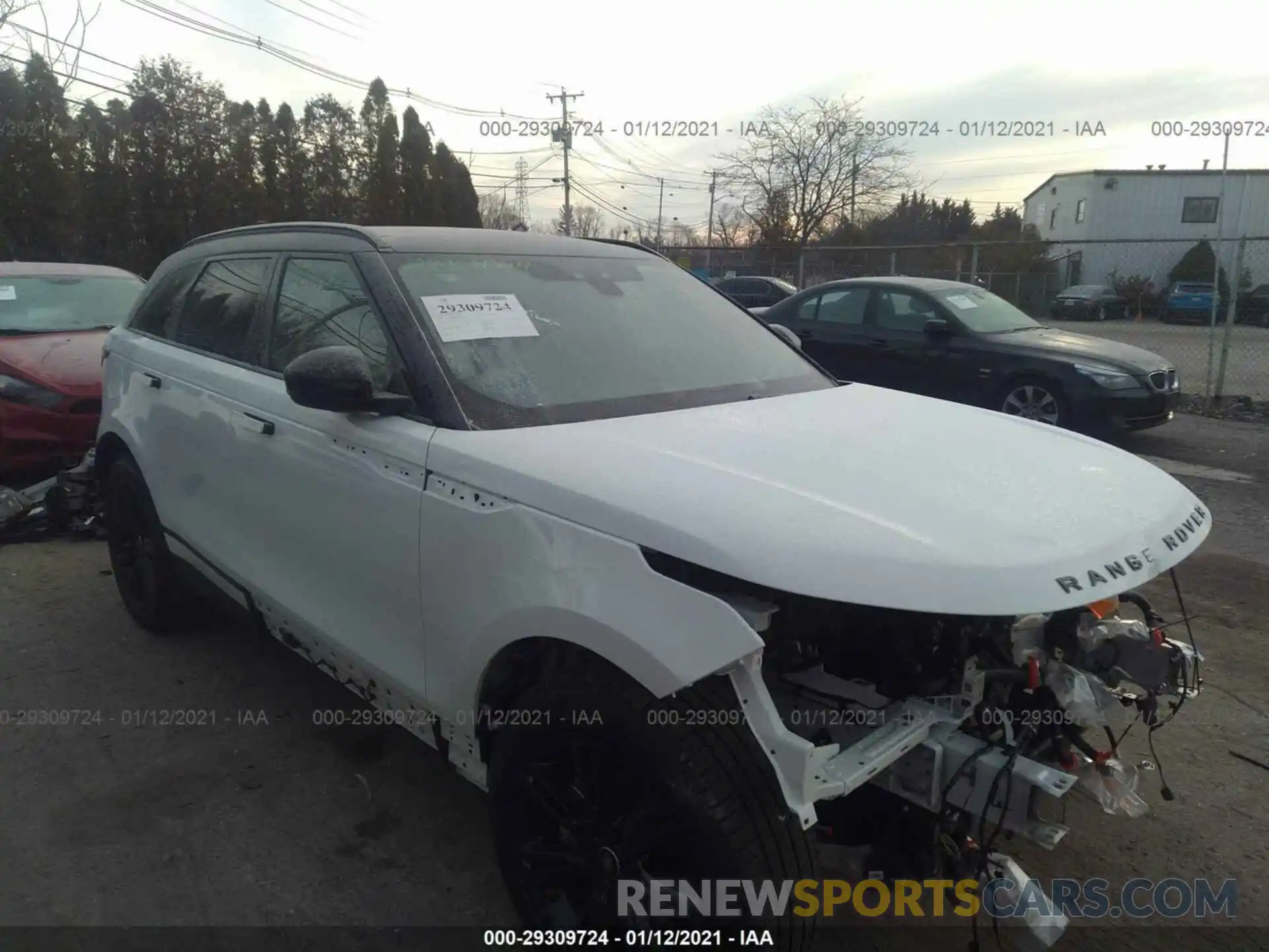 1 Photograph of a damaged car SALYB2EXXLA296148 LAND ROVER RANGE ROVER VELAR 2020