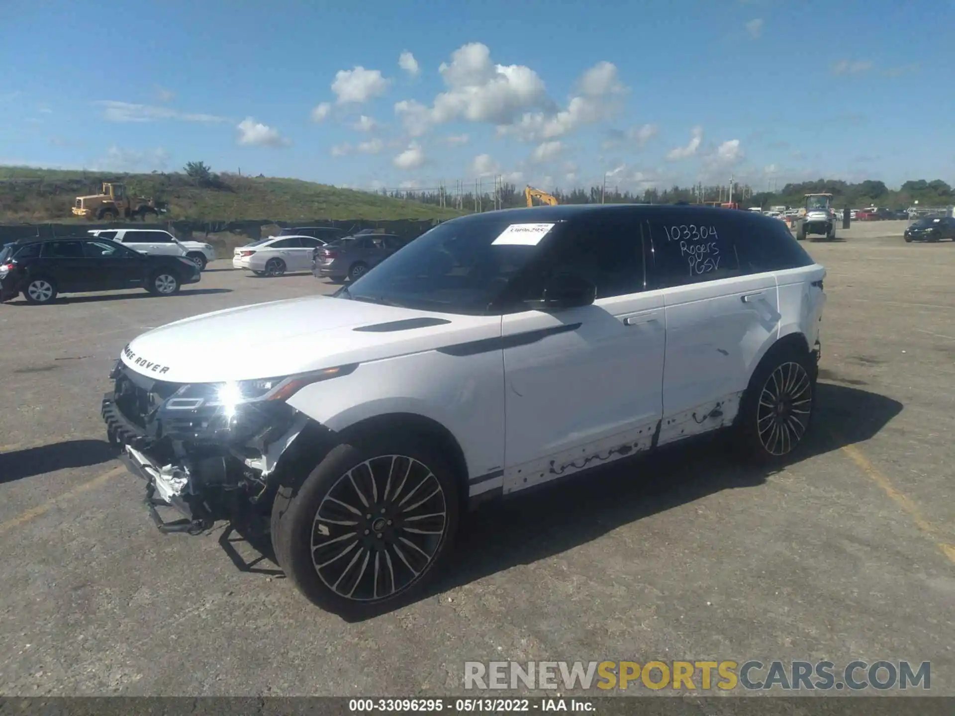 2 Photograph of a damaged car SALYK2EX0LA250571 LAND ROVER RANGE ROVER VELAR 2020