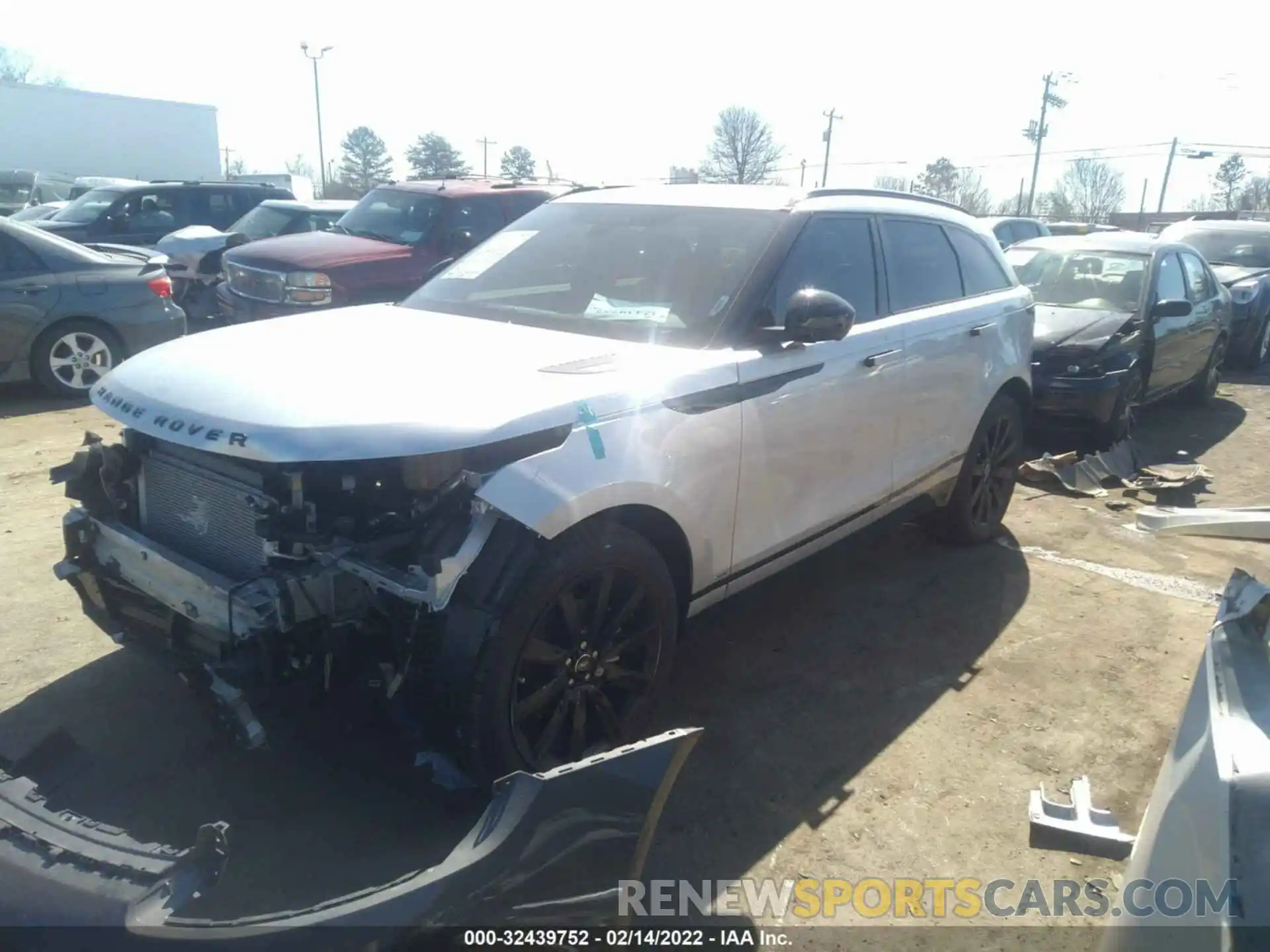 2 Photograph of a damaged car SALYK2EX1LA282512 LAND ROVER RANGE ROVER VELAR 2020