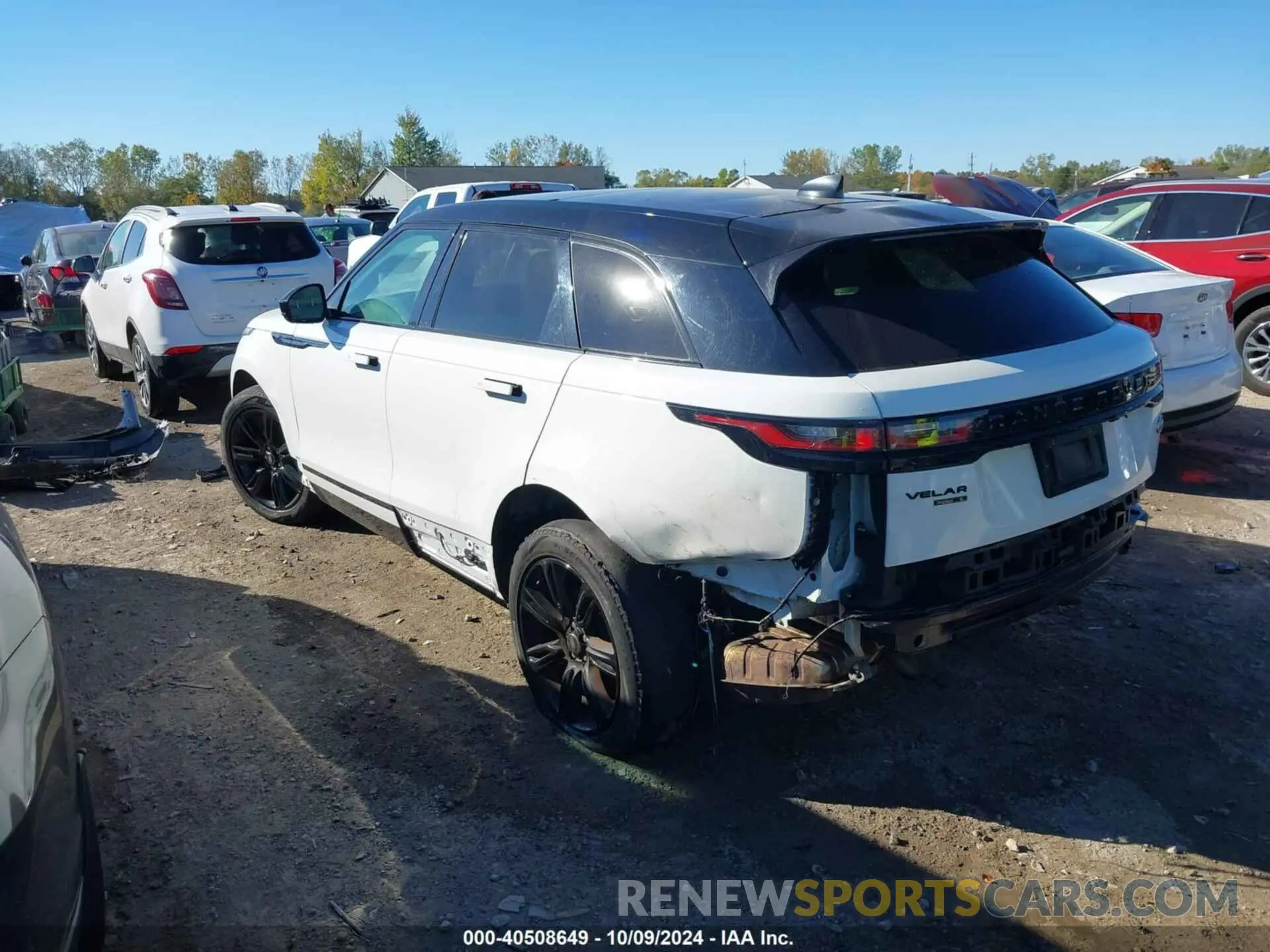 3 Photograph of a damaged car SALYK2EX2LA255495 LAND ROVER RANGE ROVER VELAR 2020