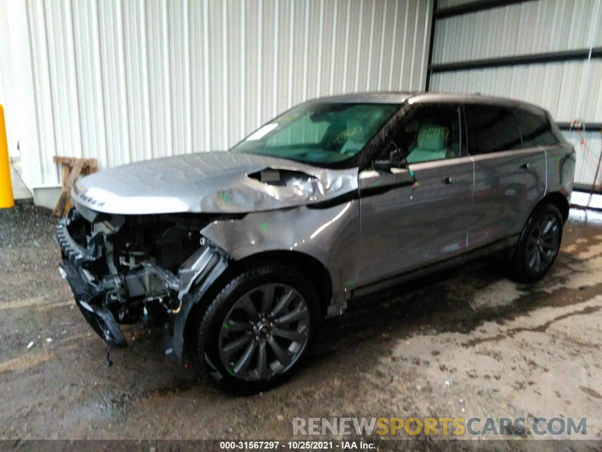 2 Photograph of a damaged car SALYK2EX3LA285007 LAND ROVER RANGE ROVER VELAR 2020