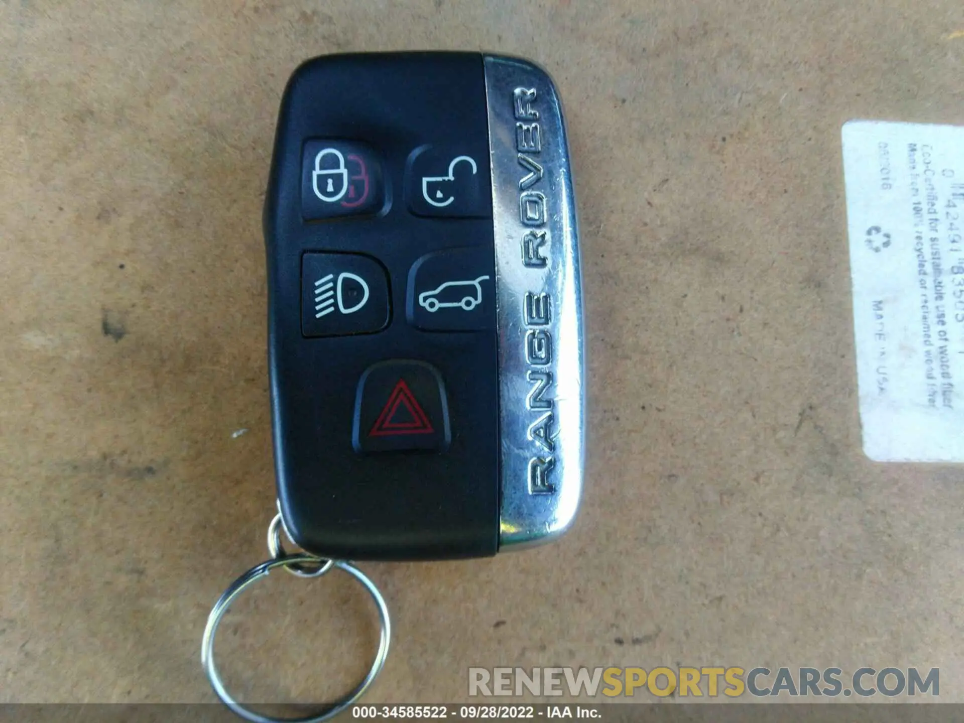 11 Photograph of a damaged car SALYK2EX6LA238893 LAND ROVER RANGE ROVER VELAR 2020