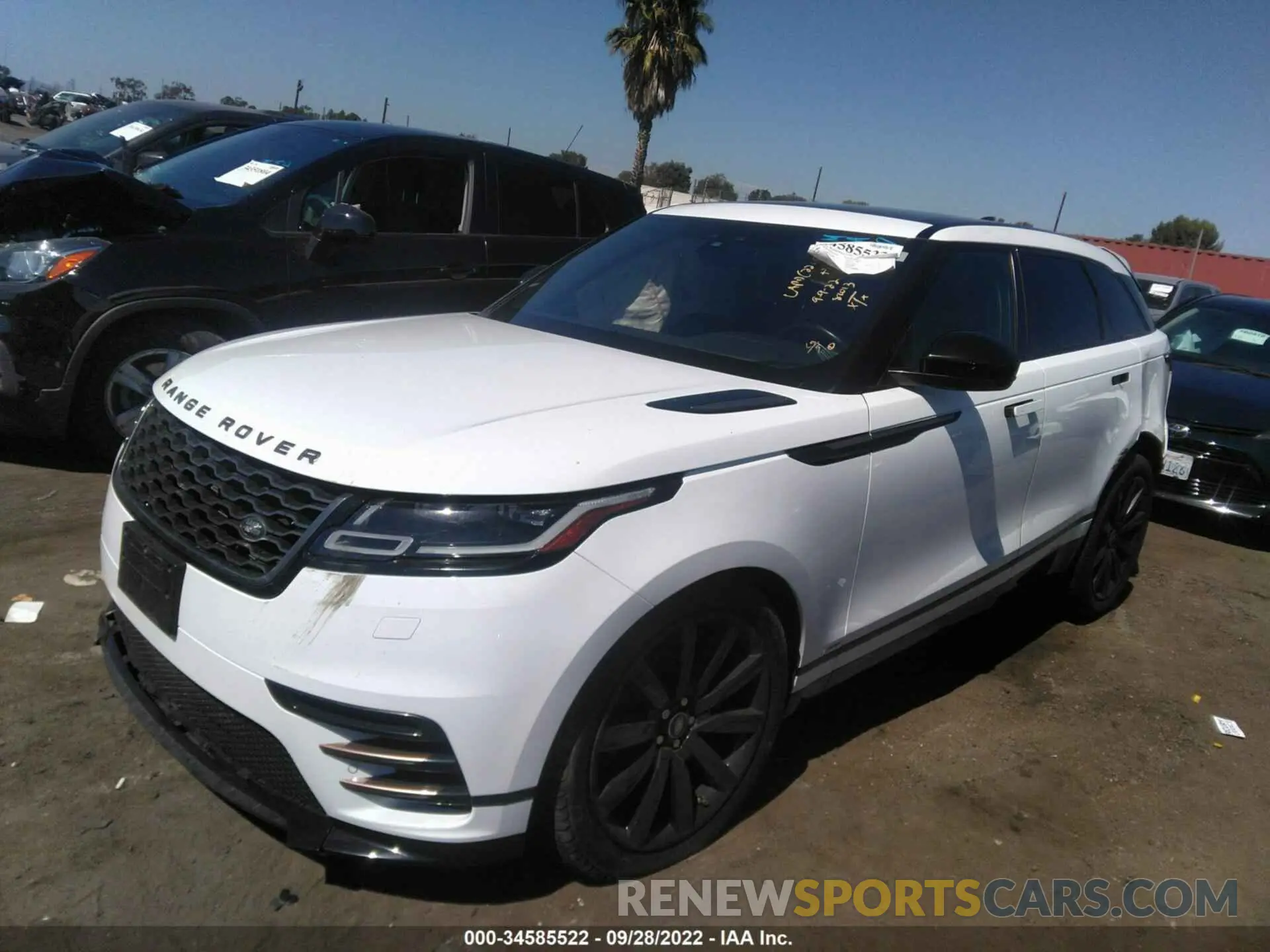 2 Photograph of a damaged car SALYK2EX6LA238893 LAND ROVER RANGE ROVER VELAR 2020