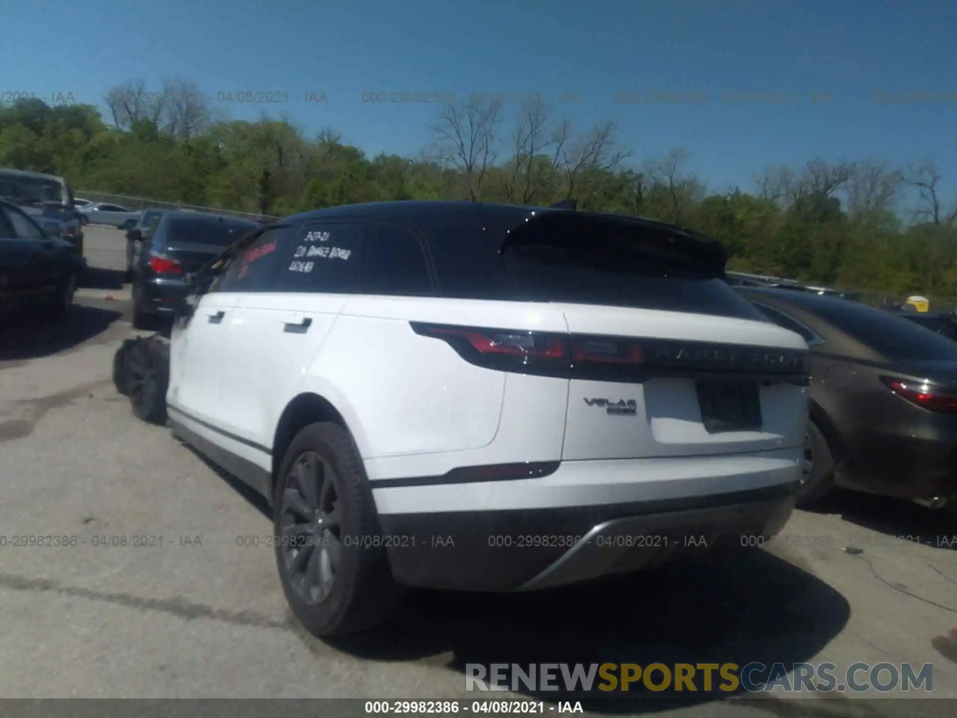 3 Photograph of a damaged car SALYK2EX7LA267643 LAND ROVER RANGE ROVER VELAR 2020