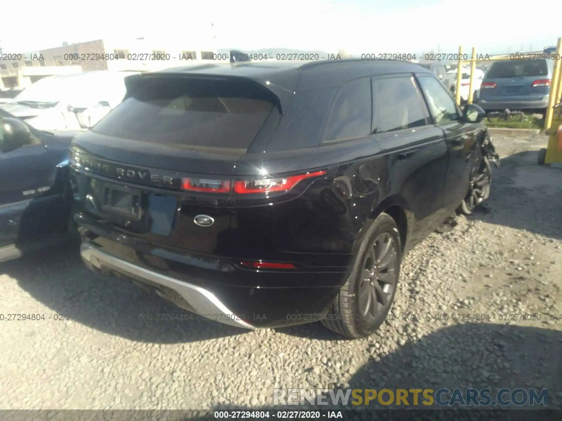 4 Photograph of a damaged car SALYK2EX8LA240256 LAND ROVER RANGE ROVER VELAR 2020