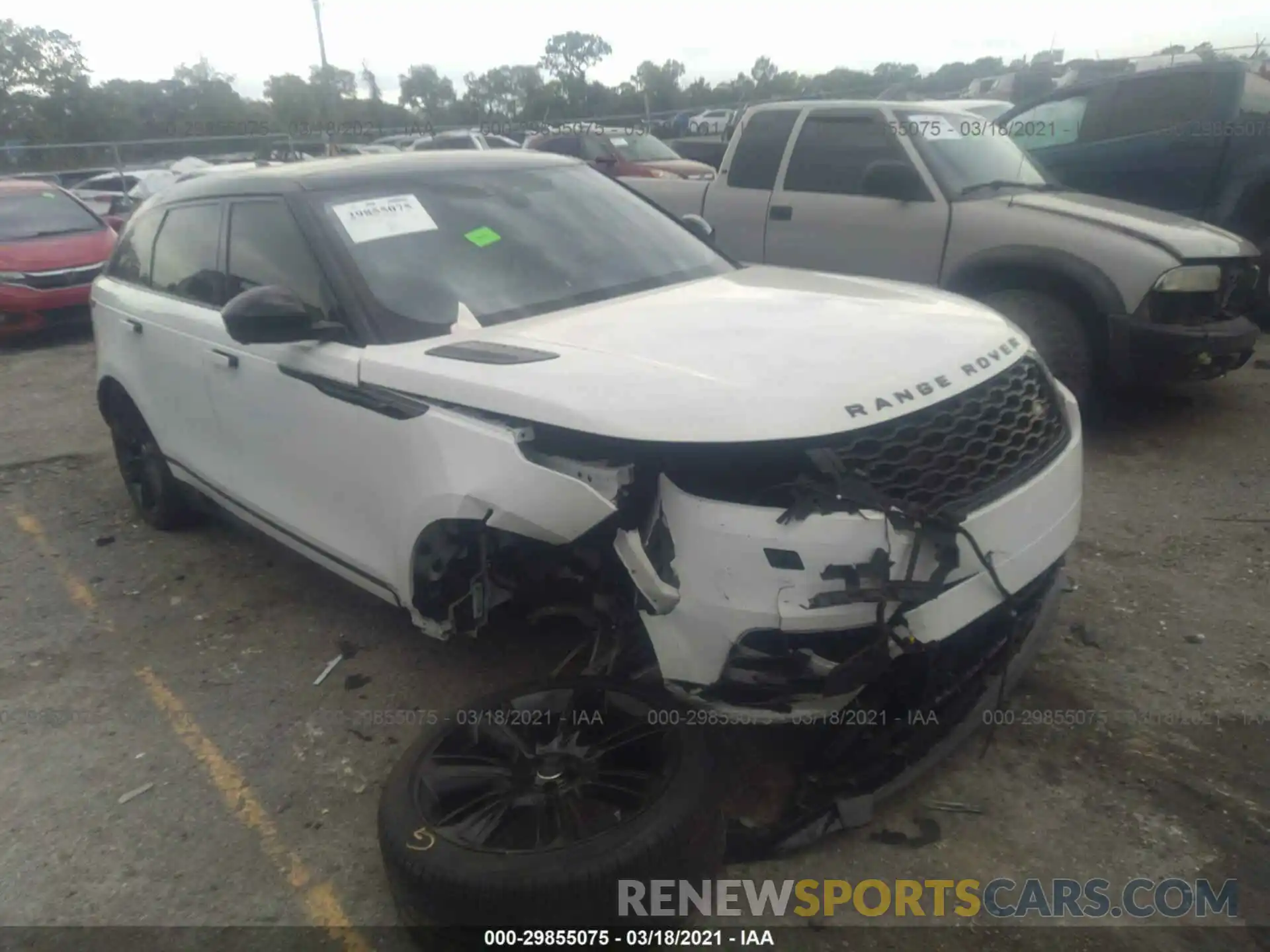 1 Photograph of a damaged car SALYK2FV9LA259251 LAND ROVER RANGE ROVER VELAR 2020