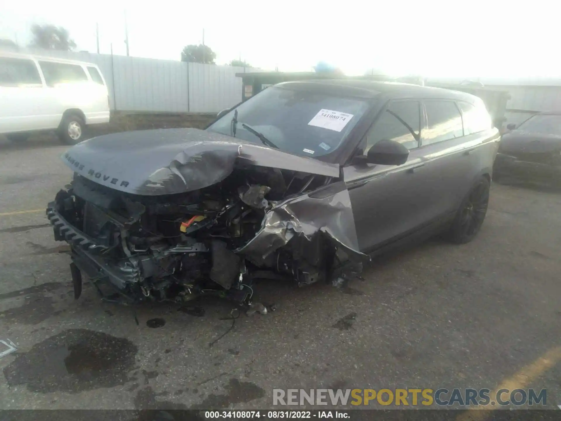 2 Photograph of a damaged car SALYM2EV5LA252177 LAND ROVER RANGE ROVER VELAR 2020