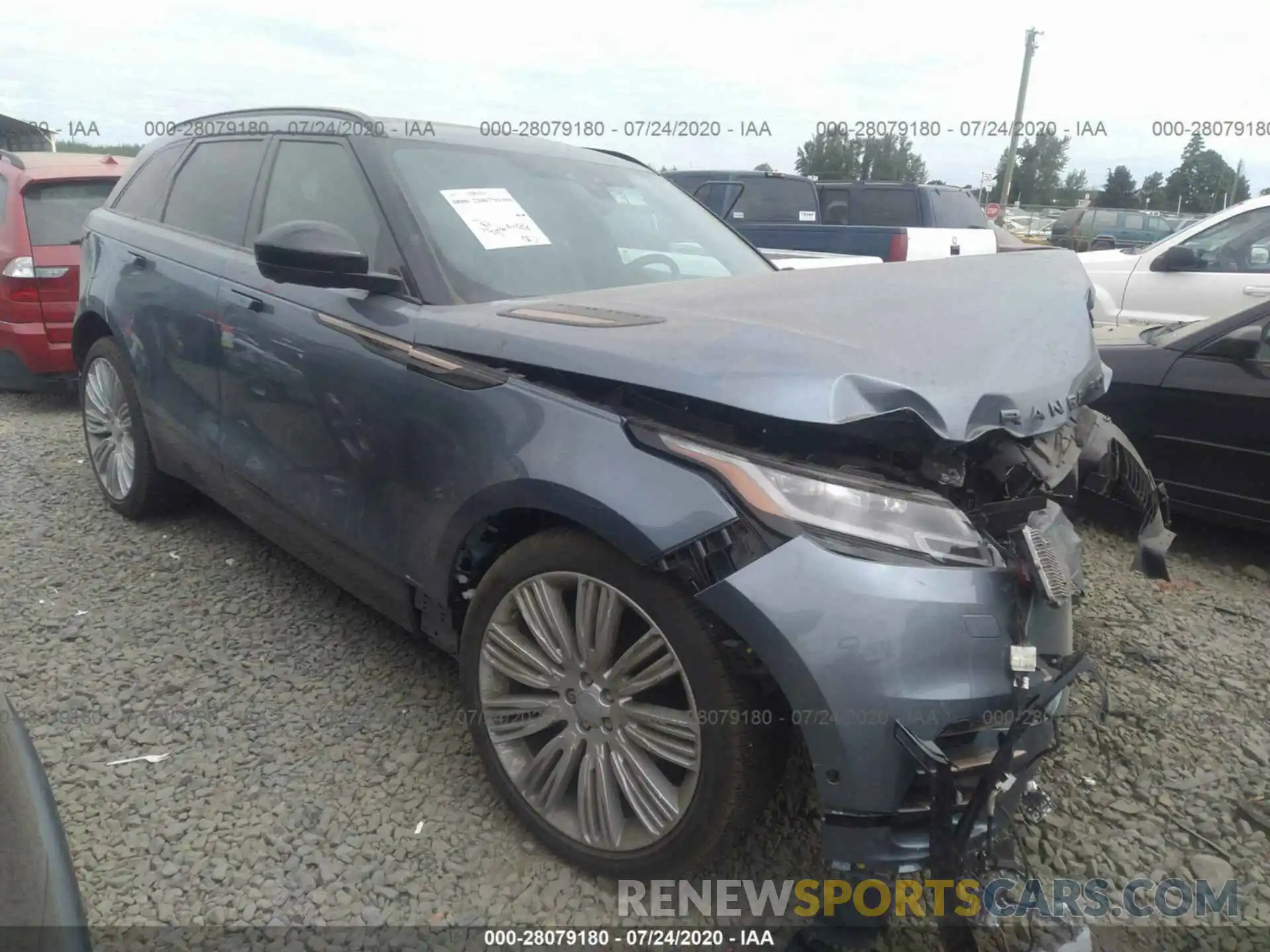 1 Photograph of a damaged car SALYM2EVXLA252451 LAND ROVER RANGE ROVER VELAR 2020