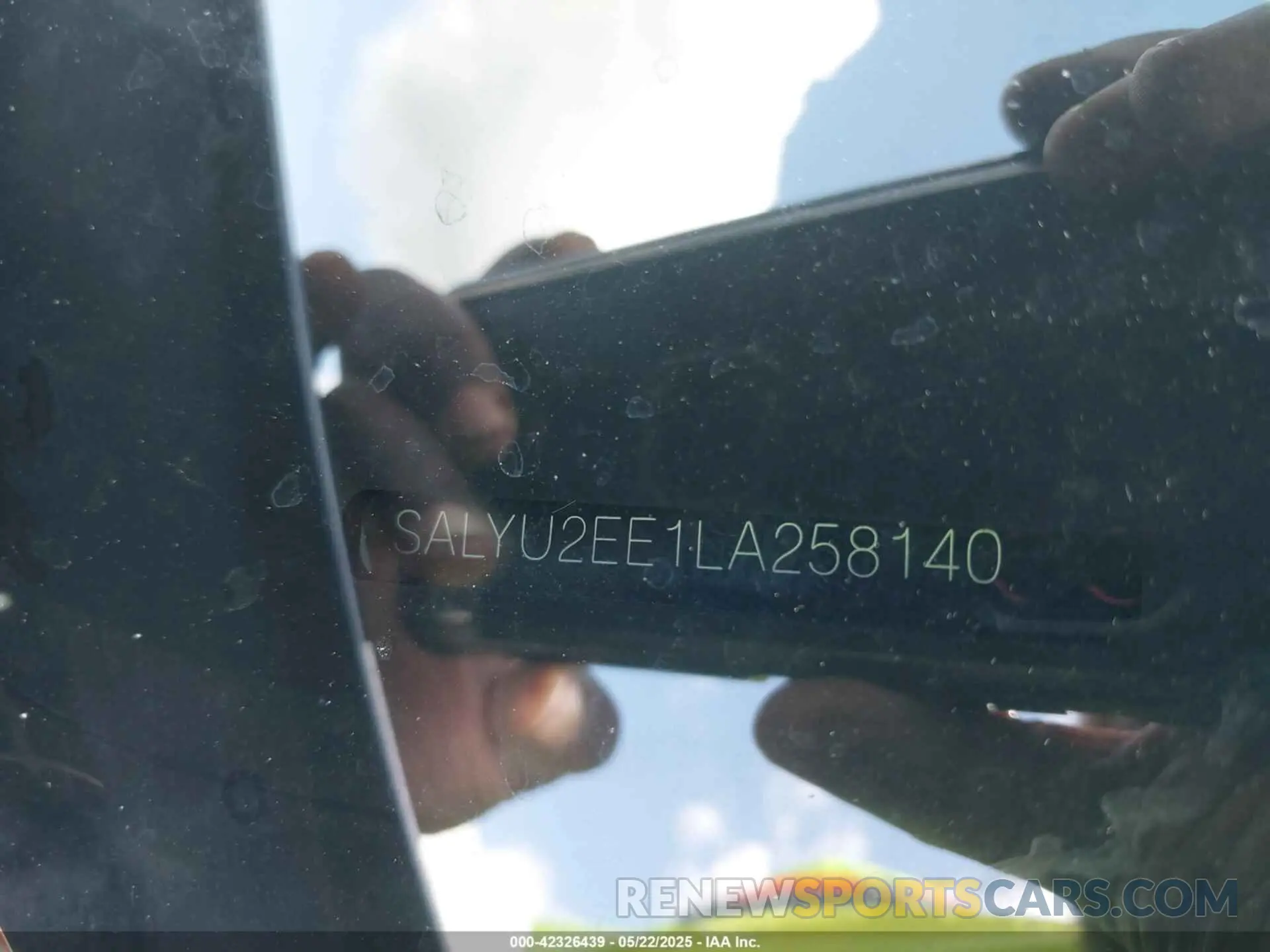 9 Photograph of a damaged car SALYU2EE1LA258140 LAND ROVER RANGE ROVER VELAR 2020