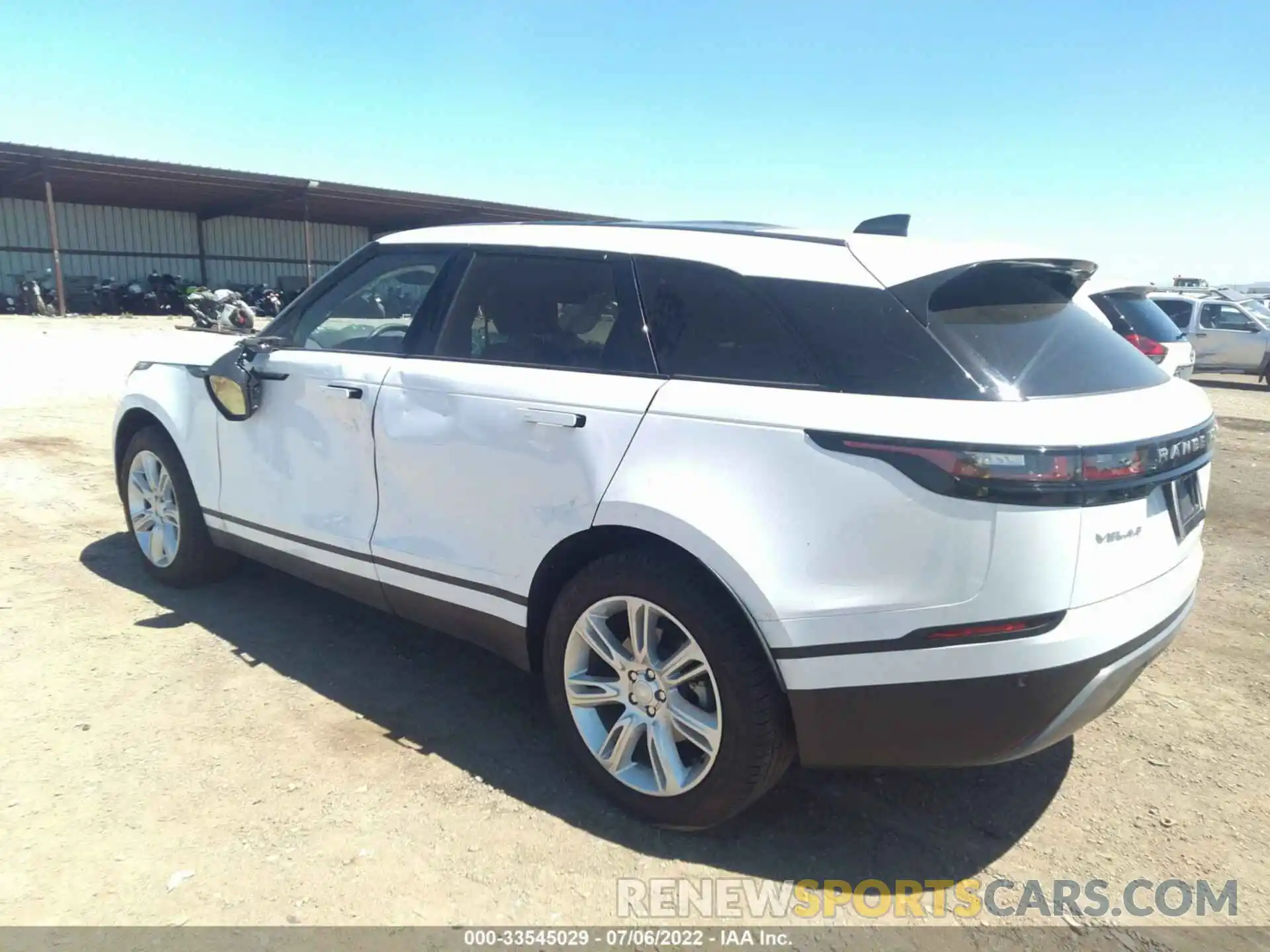 3 Photograph of a damaged car SALYJ2EX7MA317512 LAND ROVER RANGE ROVER VELAR 2021