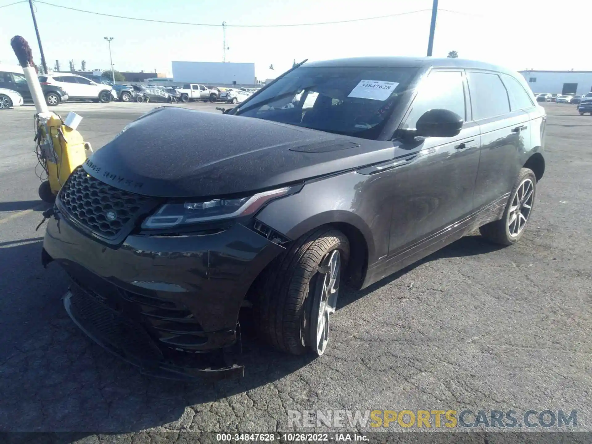 2 Photograph of a damaged car SALYT2EUXMA303605 LAND ROVER RANGE ROVER VELAR 2021