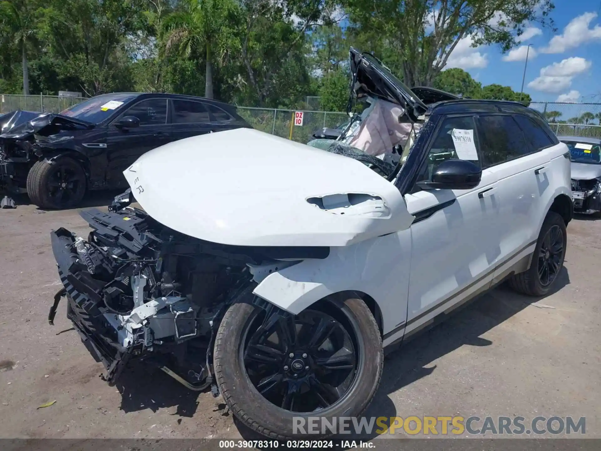 2 Photograph of a damaged car SALYT2EX2MA317508 LAND ROVER RANGE ROVER VELAR 2021