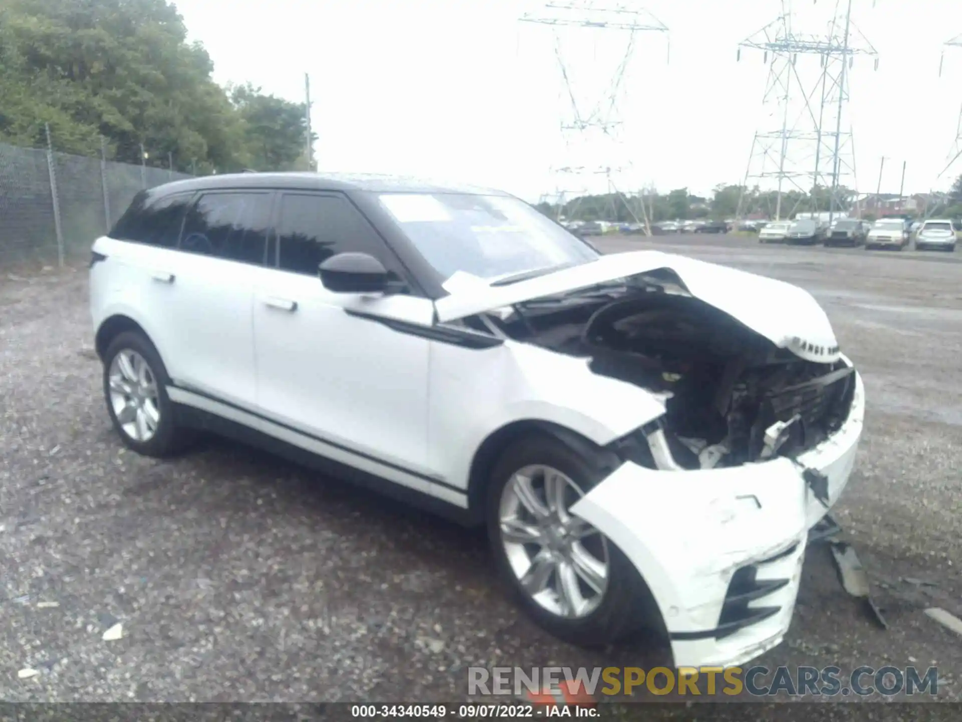 1 Photograph of a damaged car SALYT2EX3MA301978 LAND ROVER RANGE ROVER VELAR 2021