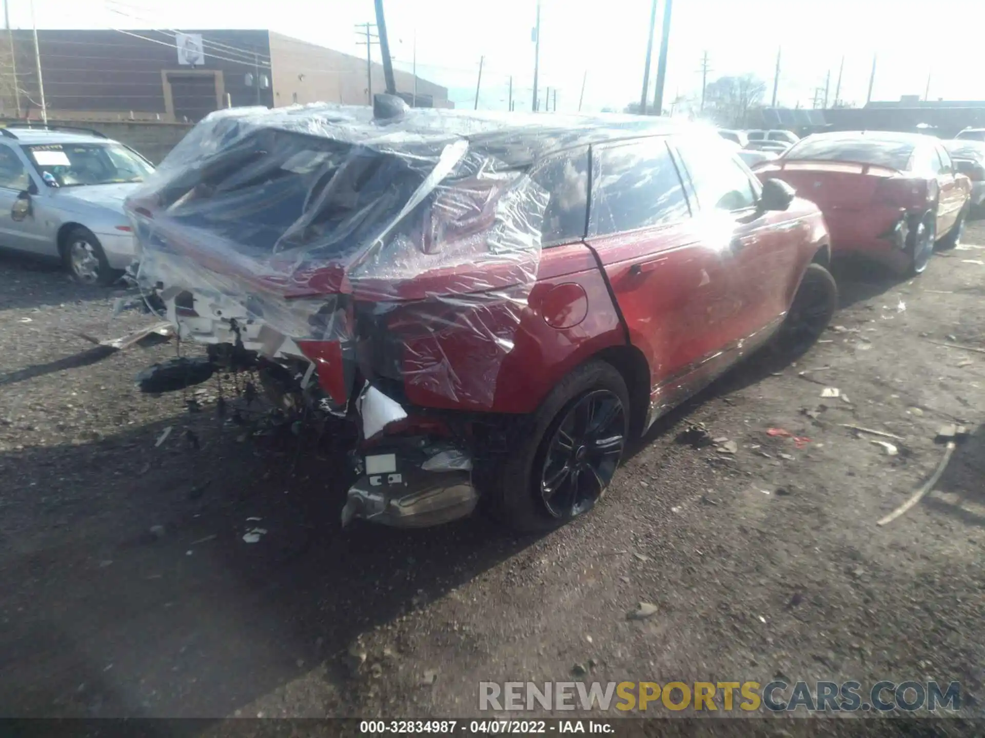 4 Photograph of a damaged car SALYT2EX4MA317008 LAND ROVER RANGE ROVER VELAR 2021