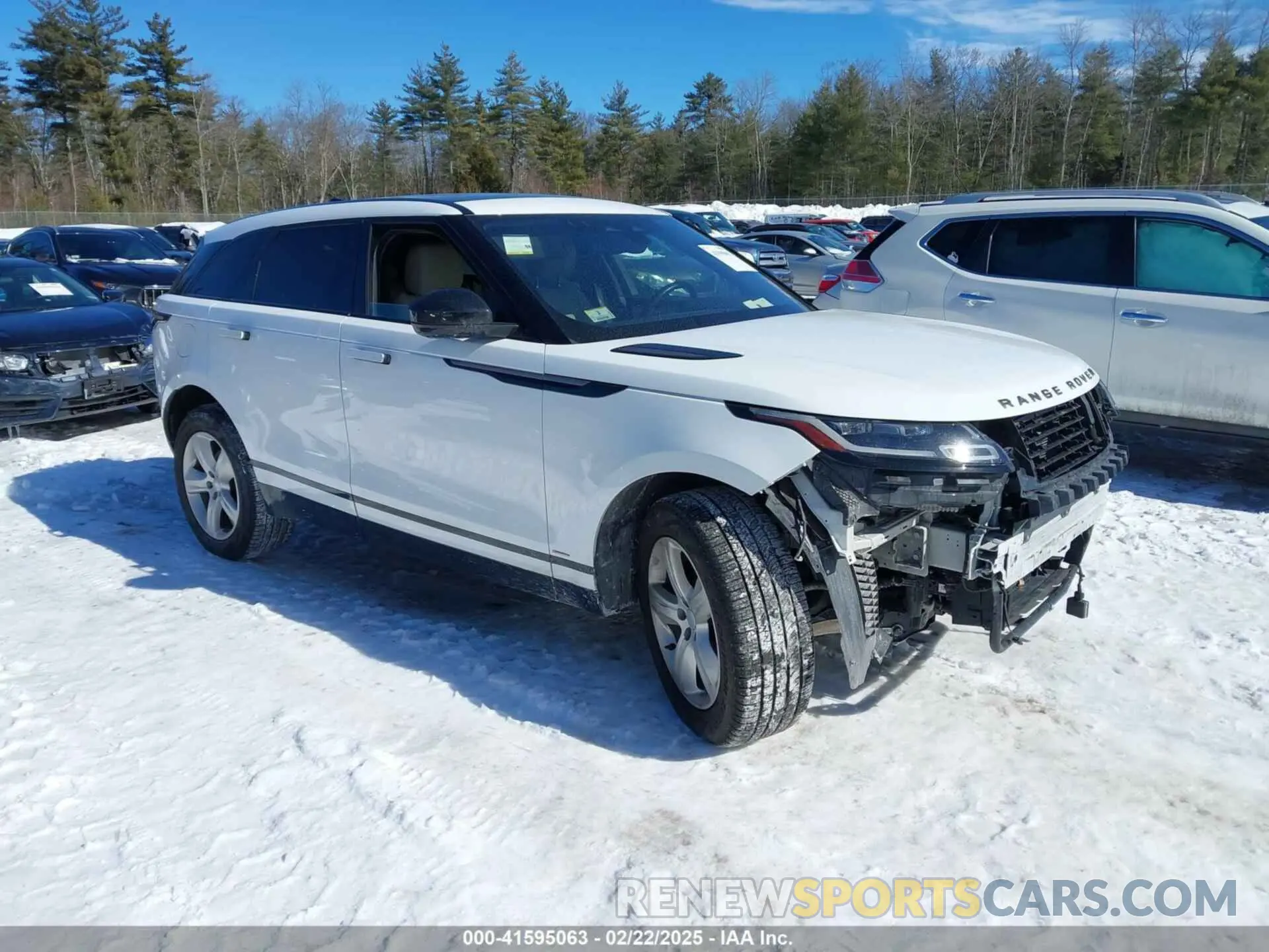 1 Photograph of a damaged car SALYT2EX7MA313339 LAND ROVER RANGE ROVER VELAR 2021