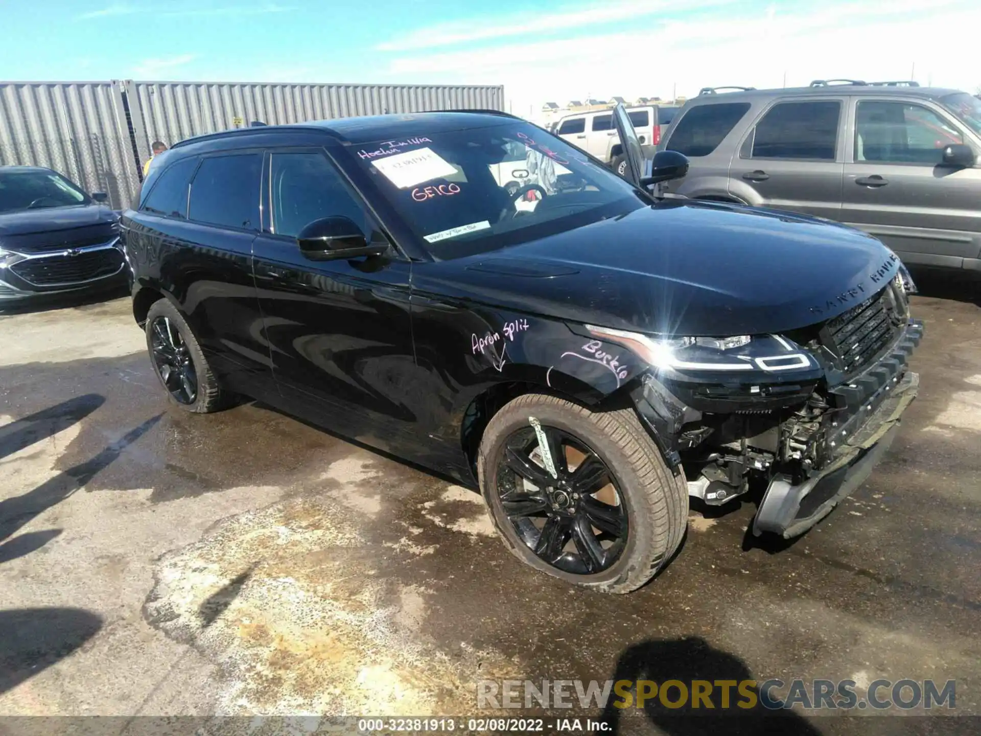 1 Photograph of a damaged car SALYT2EX7MA315432 LAND ROVER RANGE ROVER VELAR 2021