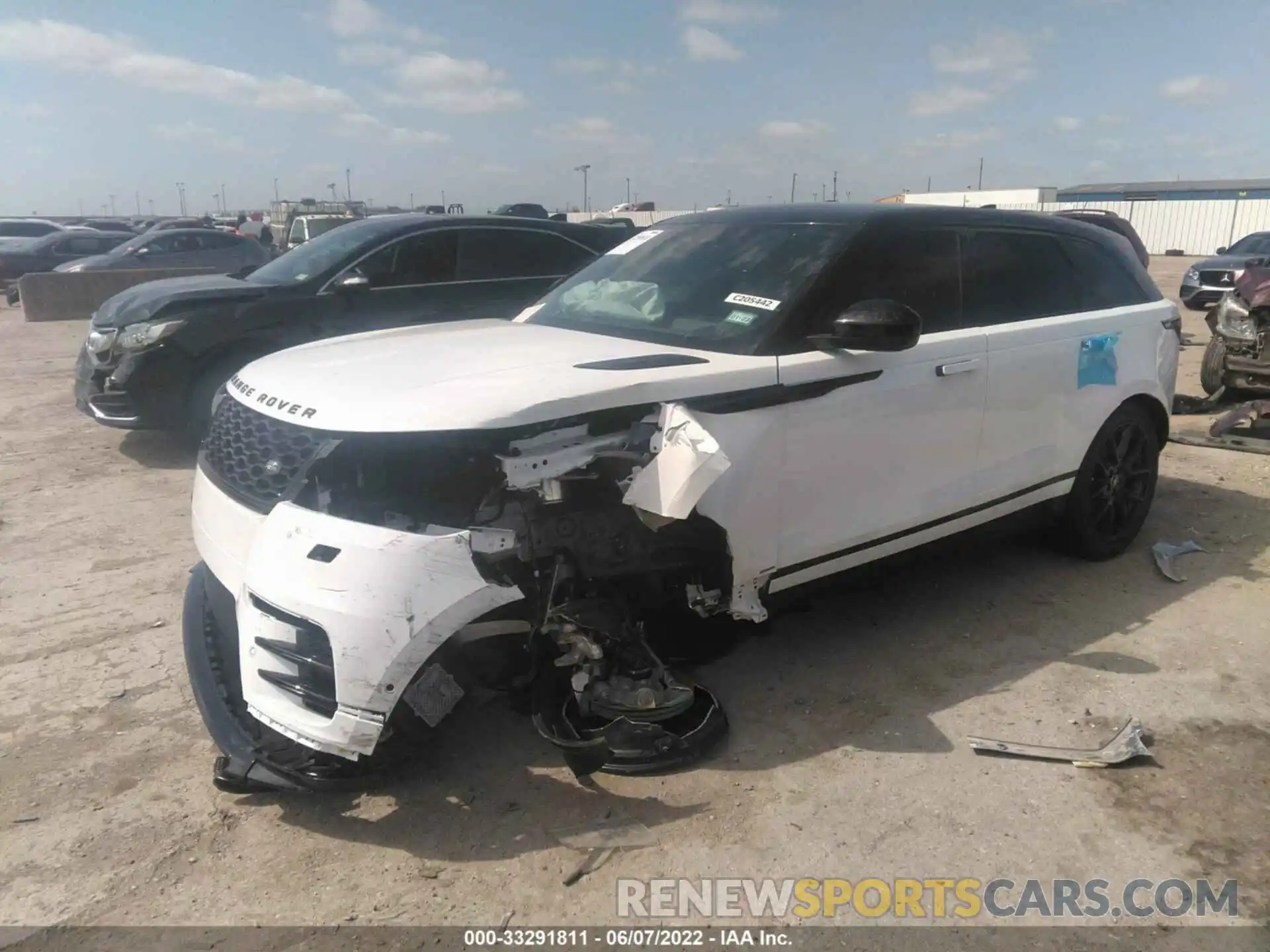 2 Photograph of a damaged car SALYT2EX9MA298472 LAND ROVER RANGE ROVER VELAR 2021