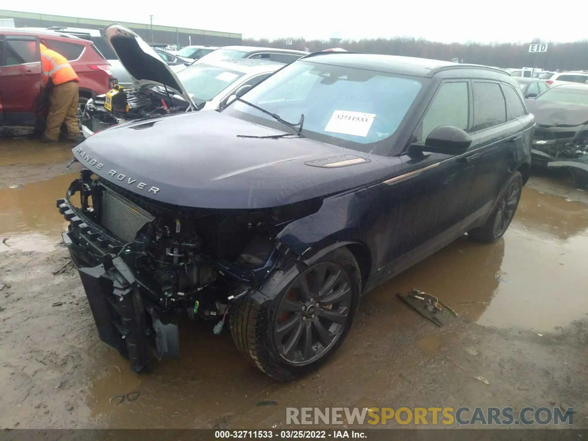 2 Photograph of a damaged car SALYT2EX9MA308840 LAND ROVER RANGE ROVER VELAR 2021