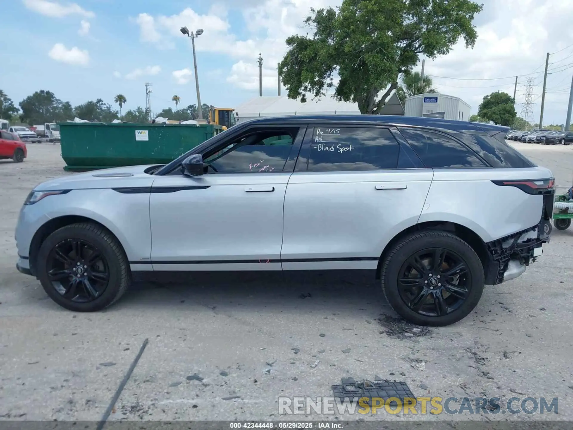 15 Photograph of a damaged car SALYT2EX9MA315965 LAND ROVER RANGE ROVER VELAR 2021