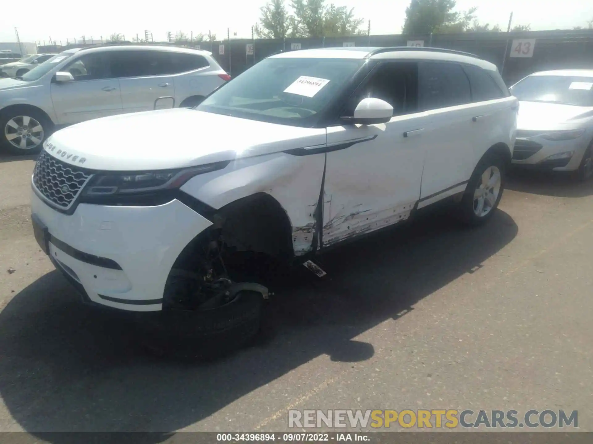 2 Photograph of a damaged car SALYJ2EX6NA331032 LAND ROVER RANGE ROVER VELAR 2022