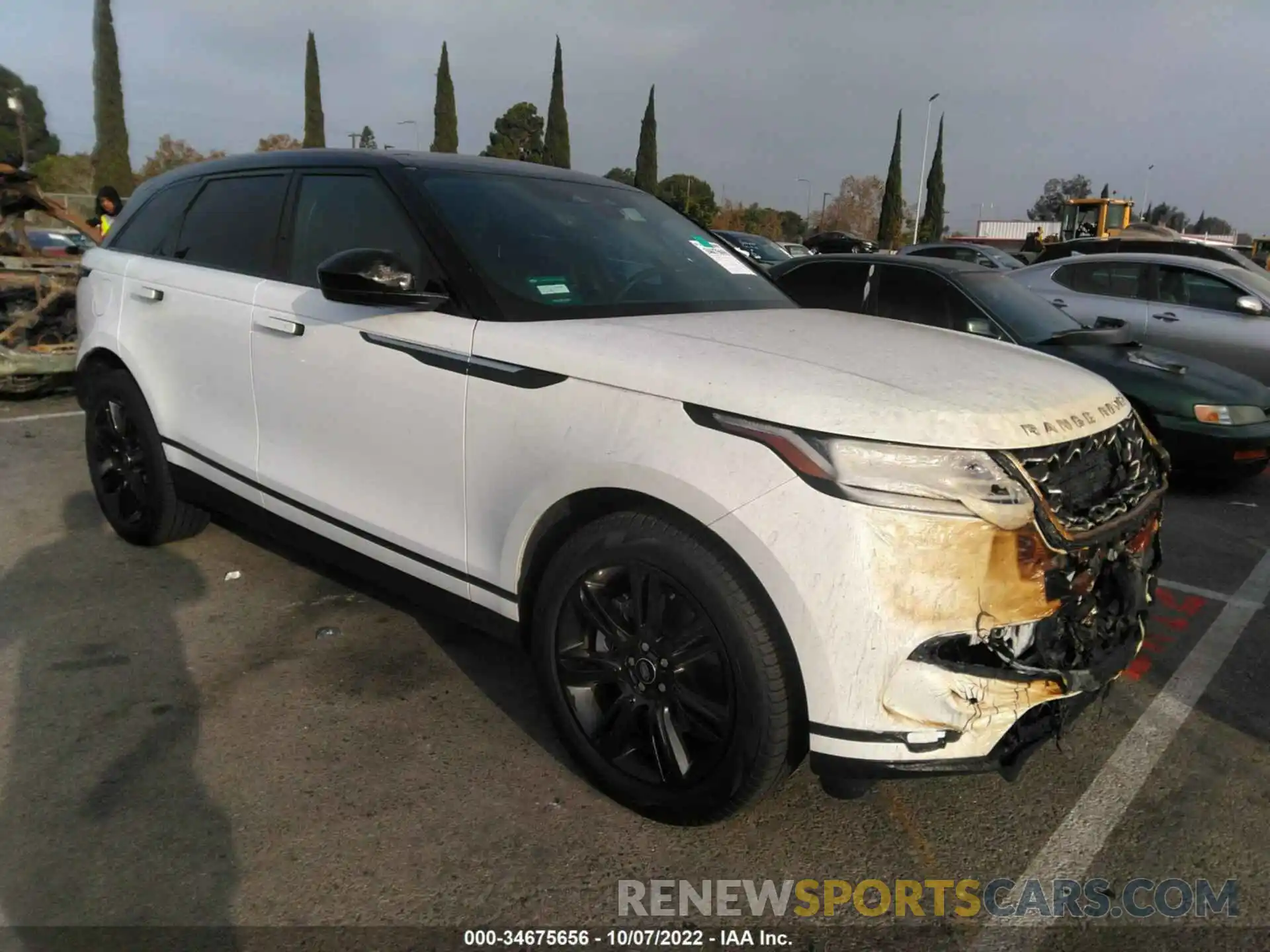 1 Photograph of a damaged car SALYJ2EX7NA336983 LAND ROVER RANGE ROVER VELAR 2022