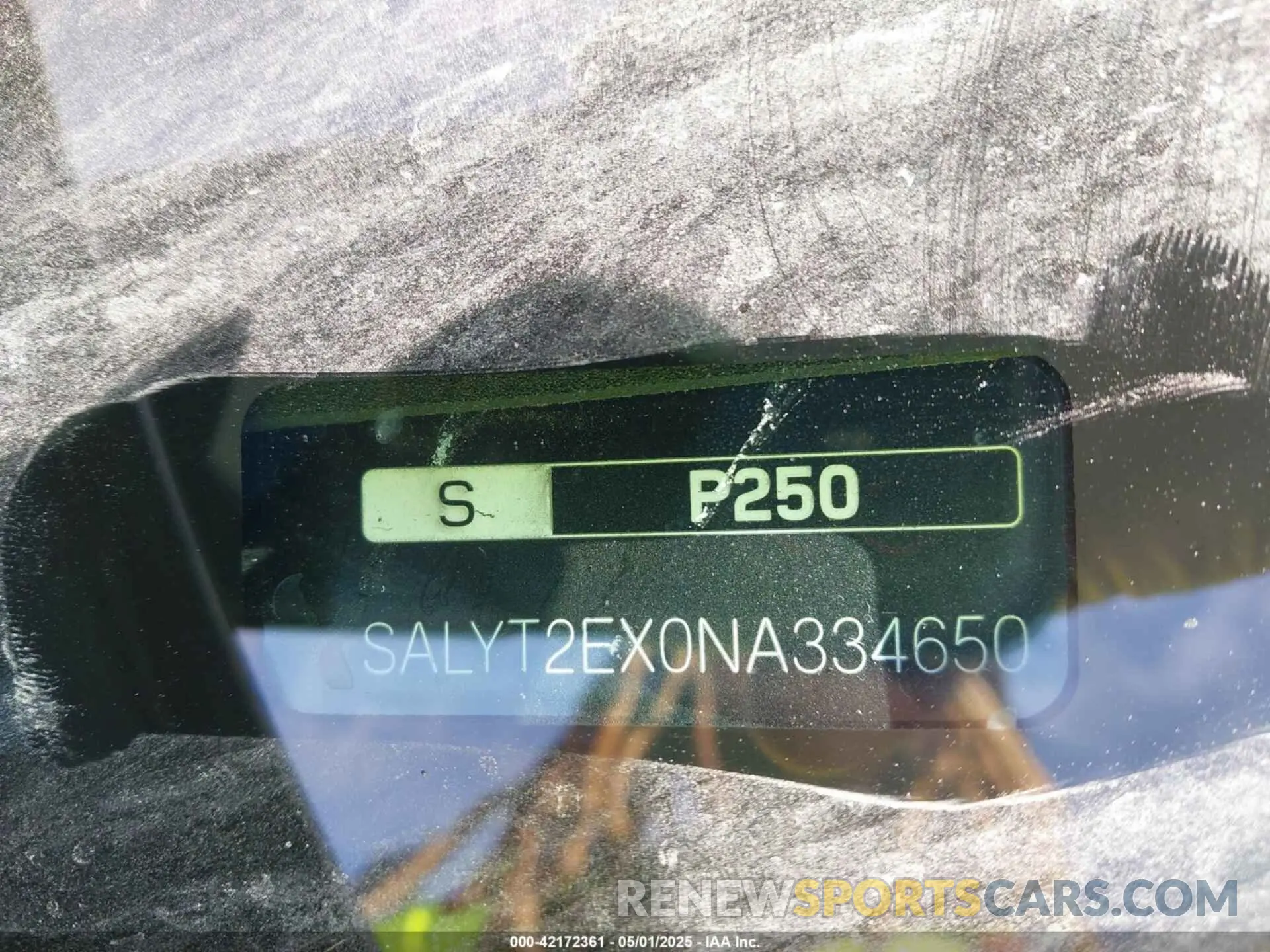 9 Photograph of a damaged car SALYT2EX0NA334650 LAND ROVER RANGE ROVER VELAR 2022