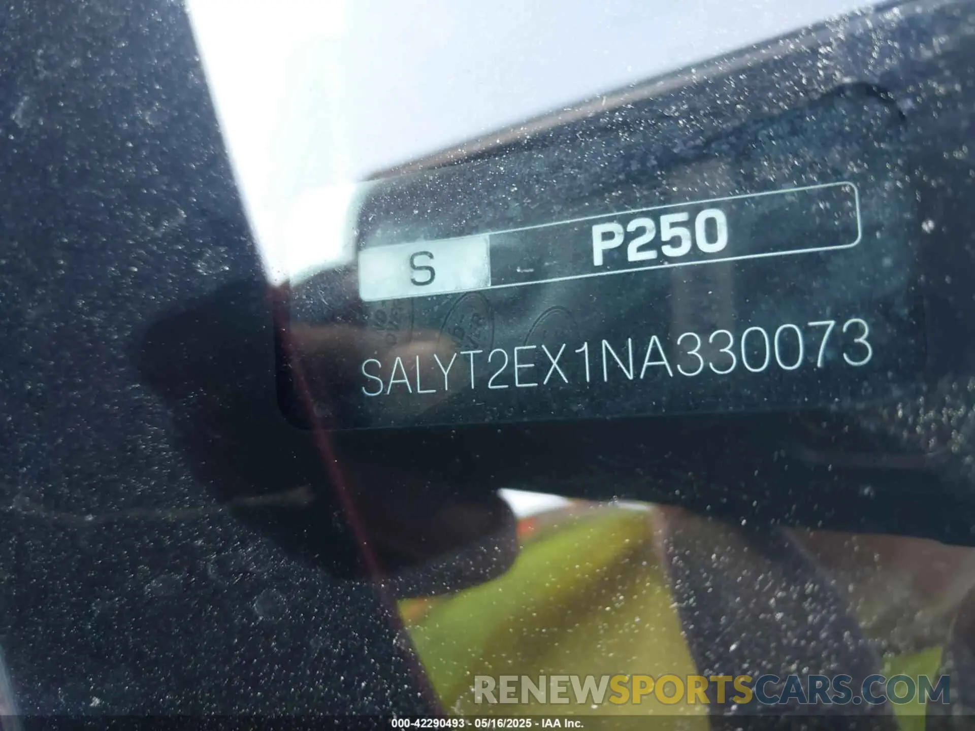 9 Photograph of a damaged car SALYT2EX1NA330073 LAND ROVER RANGE ROVER VELAR 2022