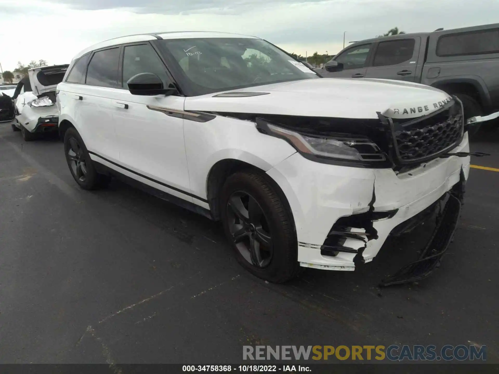 1 Photograph of a damaged car SALYT2EX4NA329712 LAND ROVER RANGE ROVER VELAR 2022