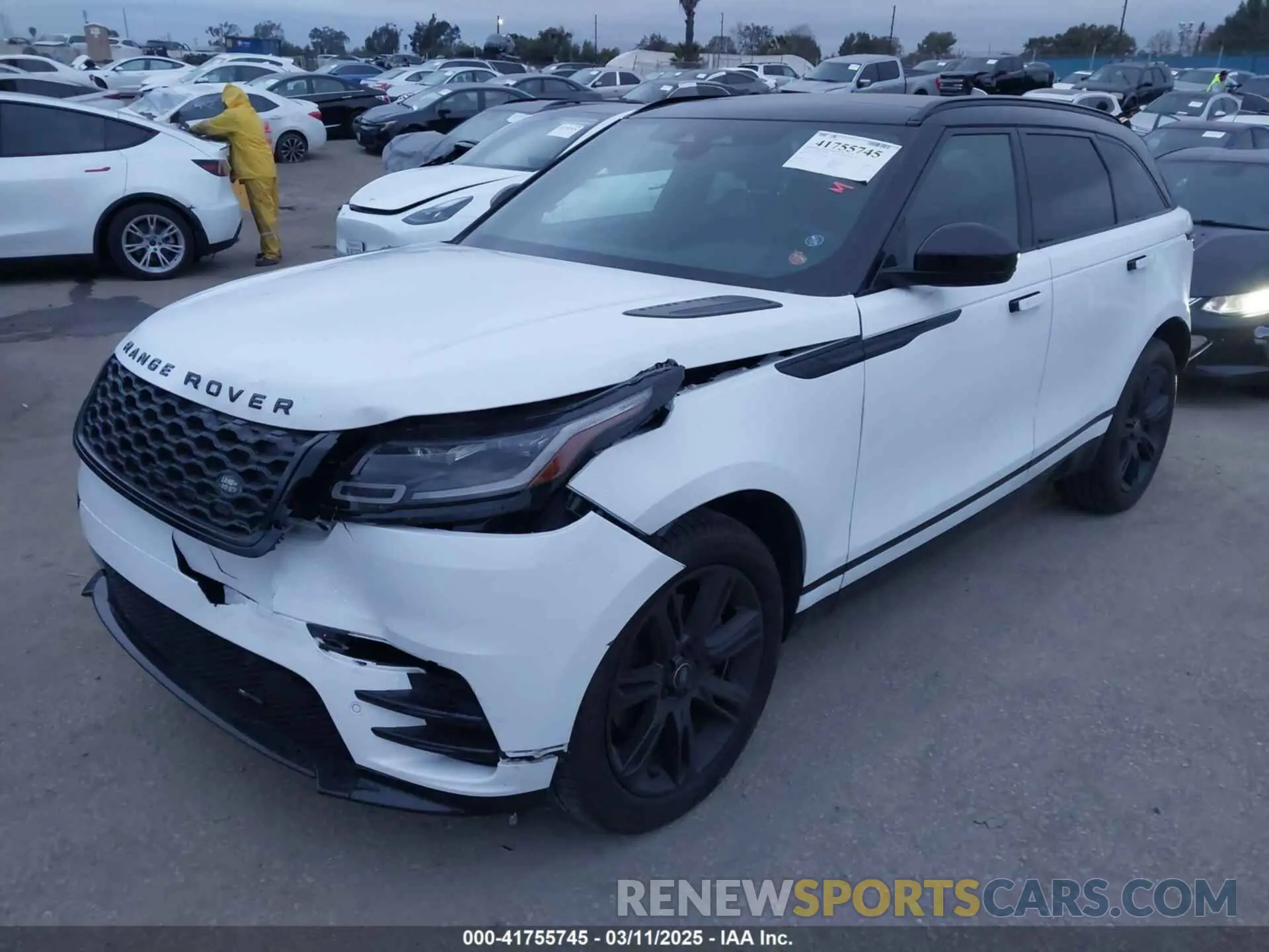 2 Photograph of a damaged car SALYT2EX5PA357585 LAND ROVER RANGE ROVER VELAR 2023
