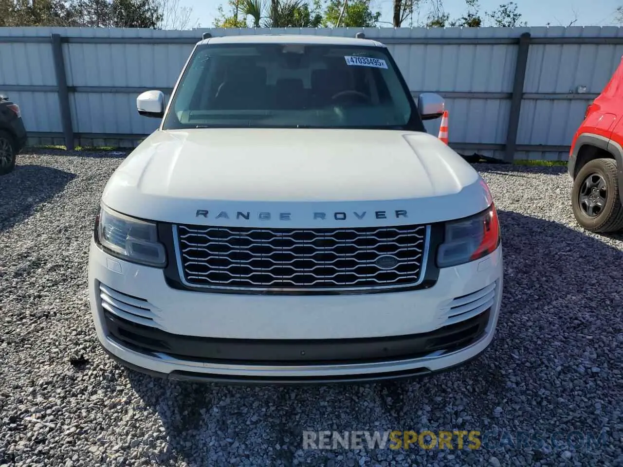 5 Photograph of a damaged car SALGS5RE0KA546386 LAND ROVER RANGEROVER 2019