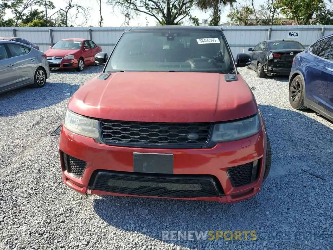 5 Photograph of a damaged car SALWR2RE7KA816302 LAND ROVER RANGEROVER 2019