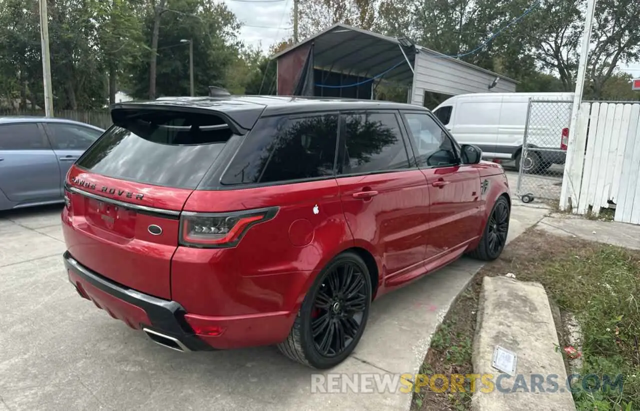 4 Photograph of a damaged car SALWR2RE7KA825470 LAND ROVER RANGEROVER 2019