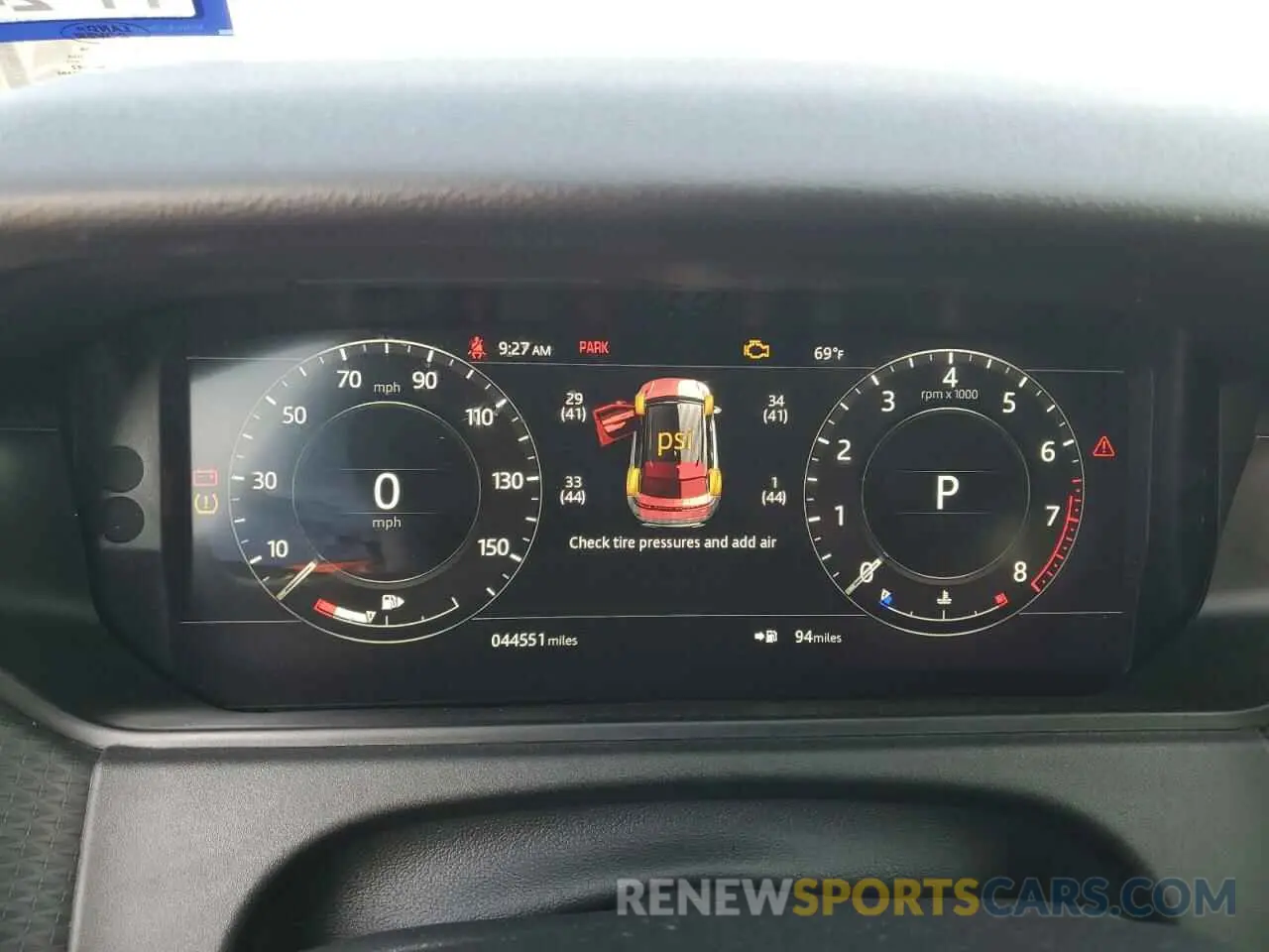 9 Photograph of a damaged car SALYL2EX0KA227917 LAND ROVER RANGEROVER 2019