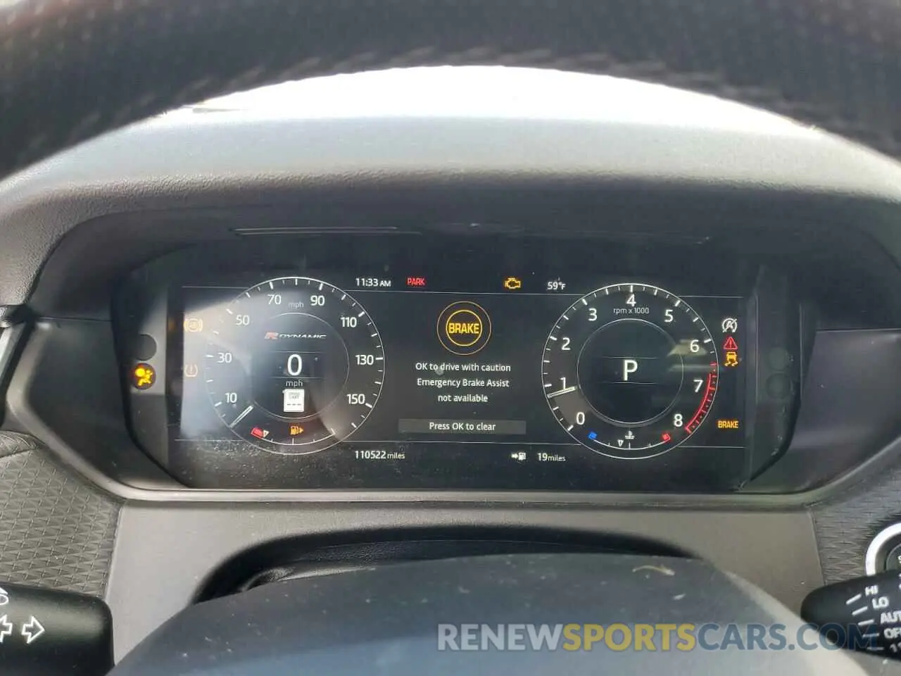 9 Photograph of a damaged car SALYL2EX1KA207546 LAND ROVER RANGEROVER 2019