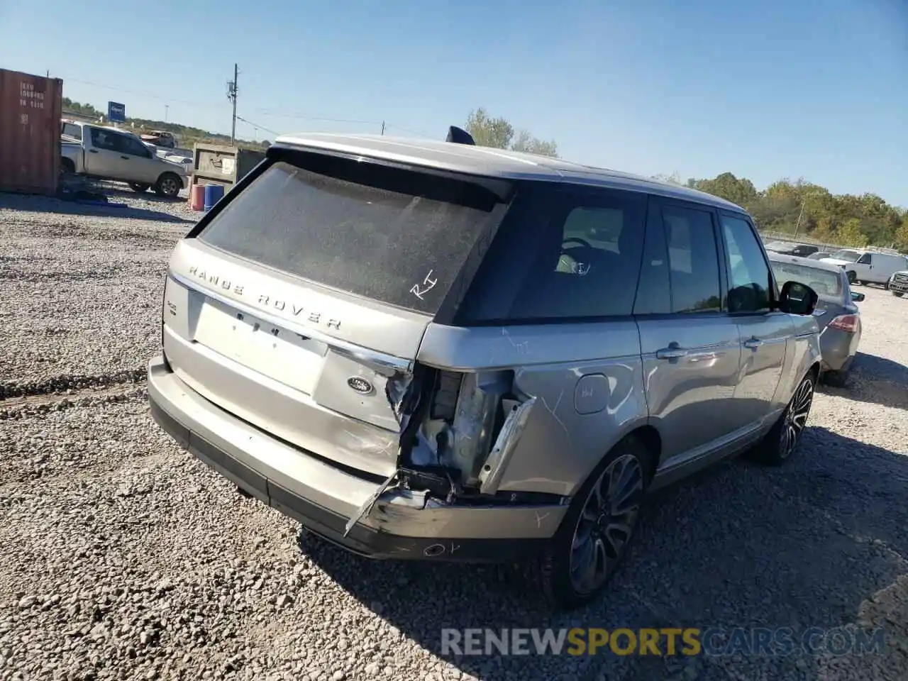 4 Photograph of a damaged car SALGS2SEXLA569846 LAND ROVER RANGEROVER 2020