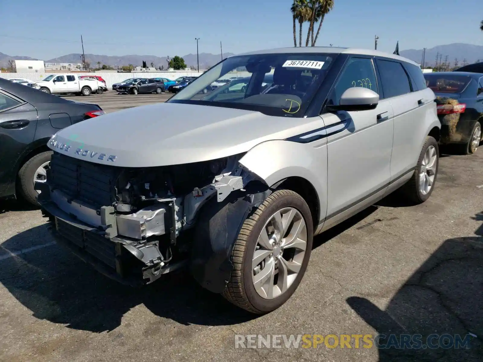 2 Photograph of a damaged car SALZP2FX8LH057497 LAND ROVER RANGEROVER 2020