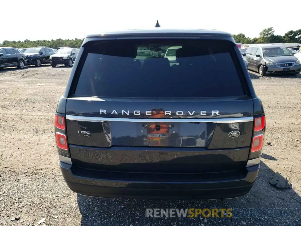 6 Photograph of a damaged car SALGS2RU8MA437294 LAND ROVER RANGEROVER 2021