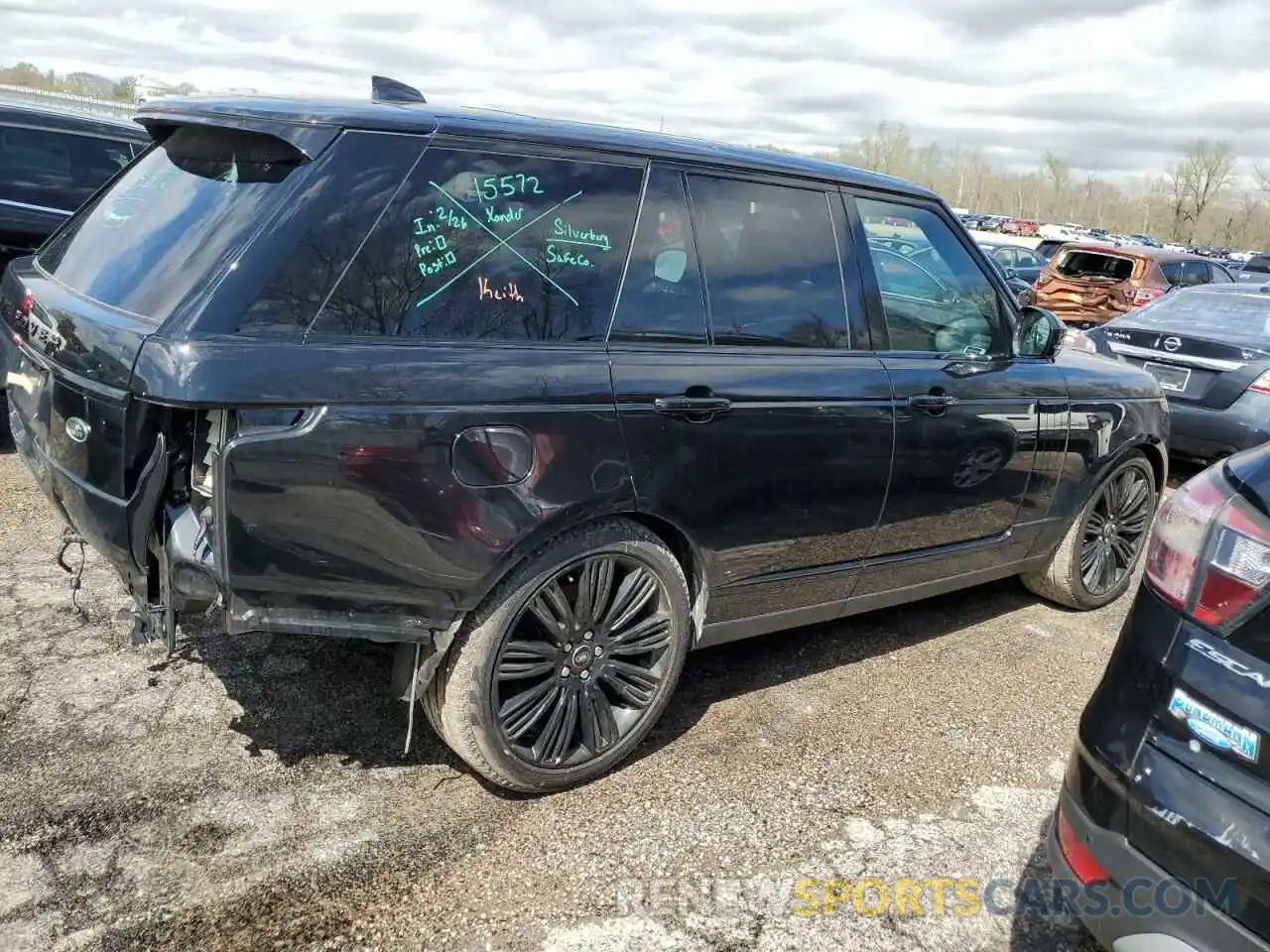 3 Photograph of a damaged car SALGS2SE9MA457136 LAND ROVER RANGEROVER 2021