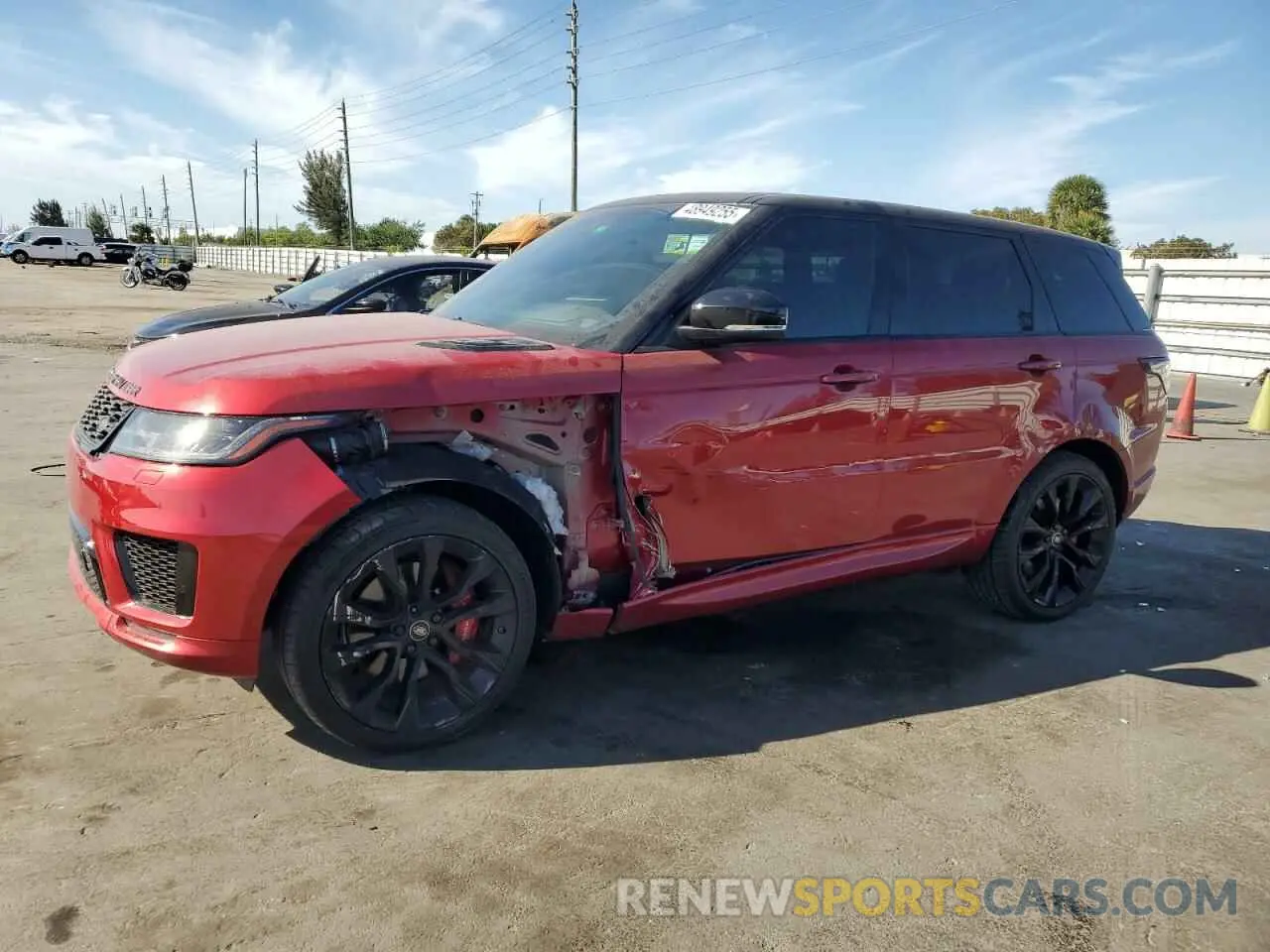 1 Photograph of a damaged car SALWS2RU6MA758617 LAND ROVER RANGEROVER 2021
