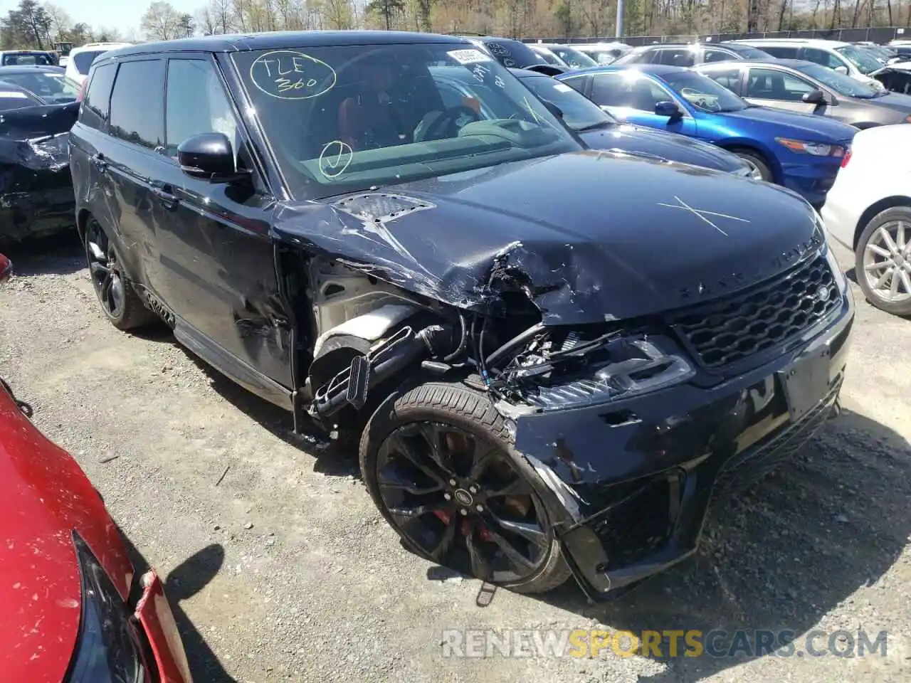 1 Photograph of a damaged car SALWS2RUXMA790244 LAND ROVER RANGEROVER 2021