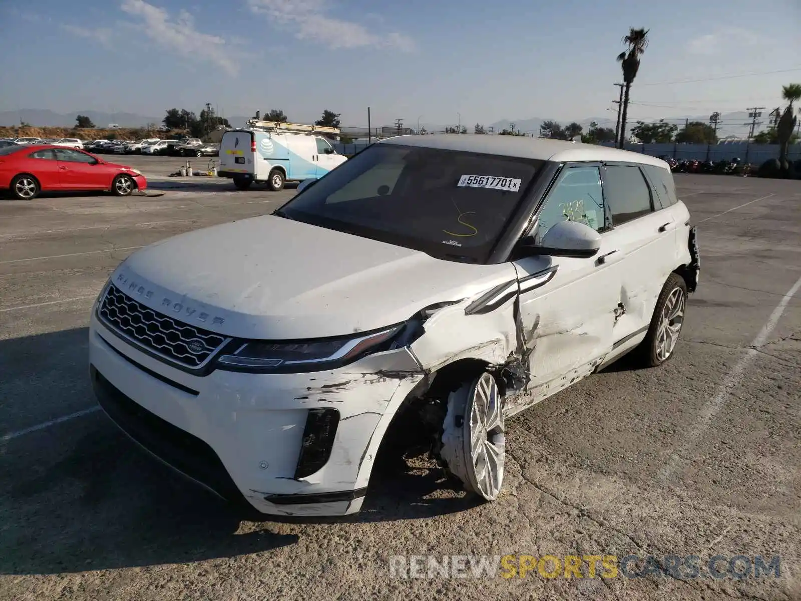 2 Photograph of a damaged car SALZJ2FX5MH126620 LAND ROVER RANGEROVER 2021