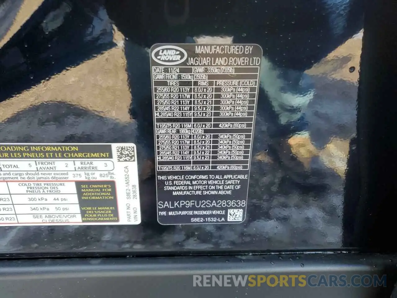 15 Photograph of a damaged car SALKP9FU2SA283638 LAND ROVER RANGEROVER 2025