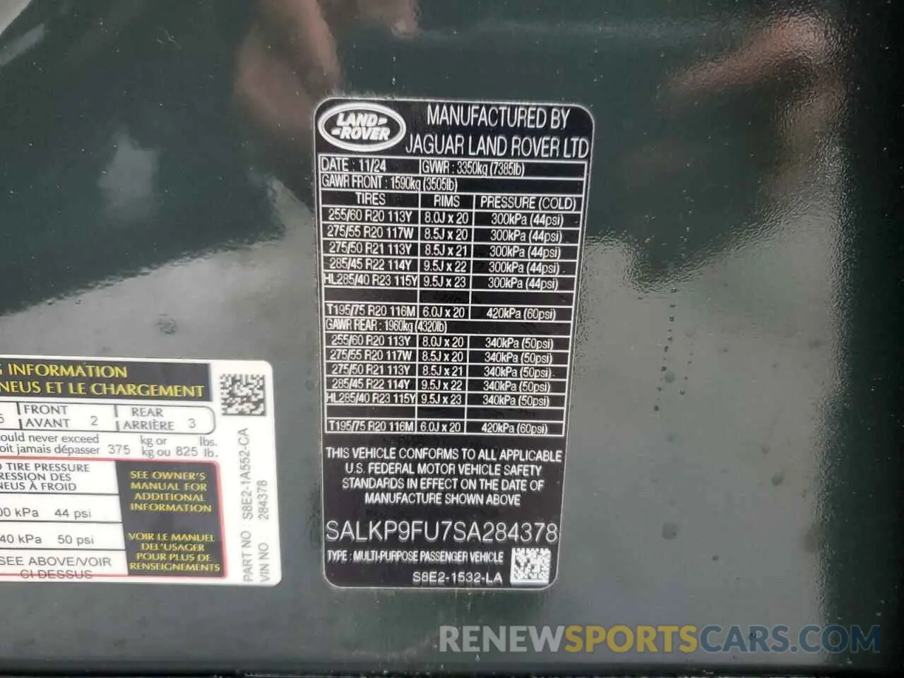 13 Photograph of a damaged car SALKP9FU7SA284378 LAND ROVER RANGEROVER 2025
