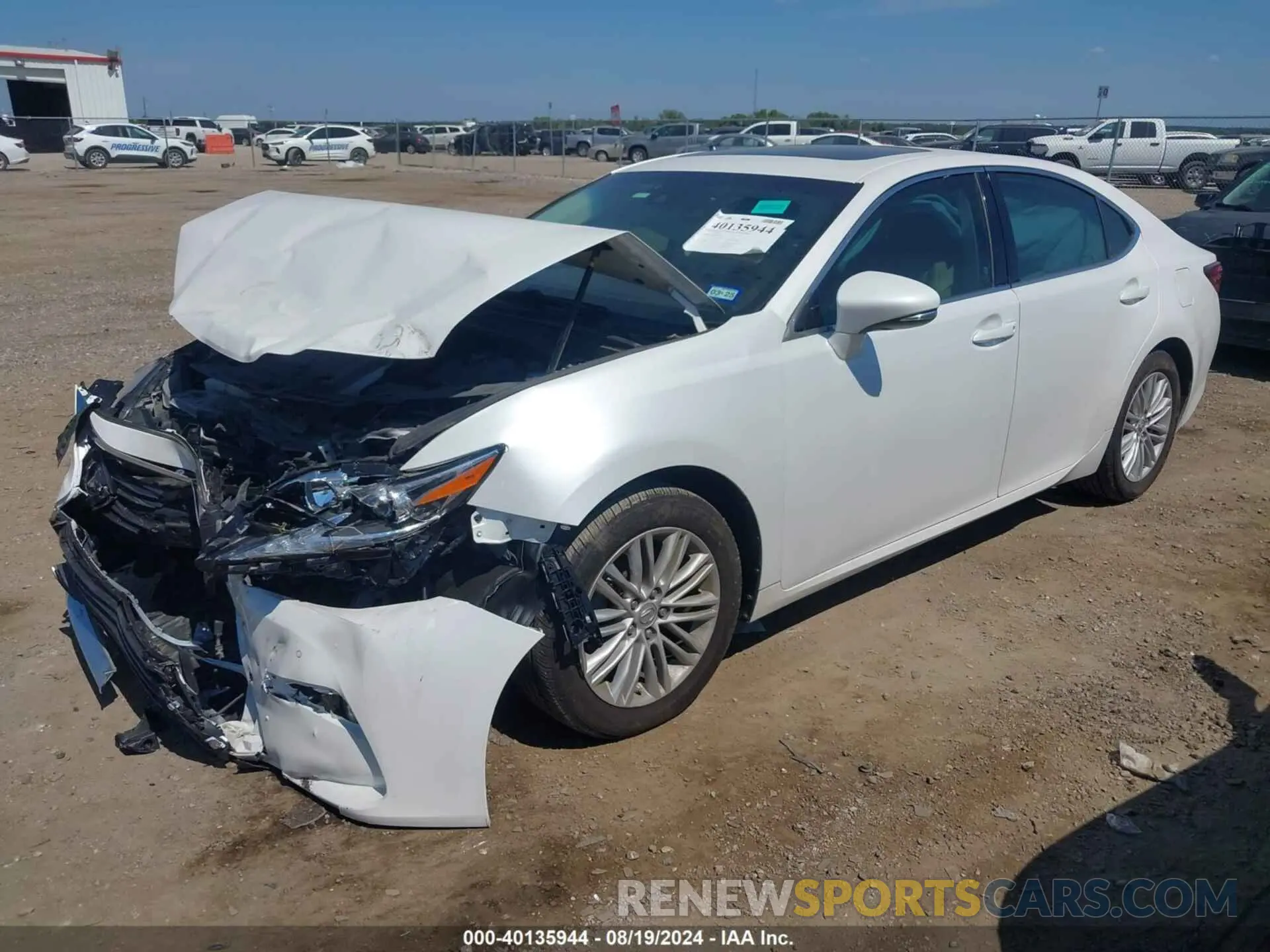 2 Photograph of a damaged car 58ABK1GG7HU063634 LEXUS ES 2017